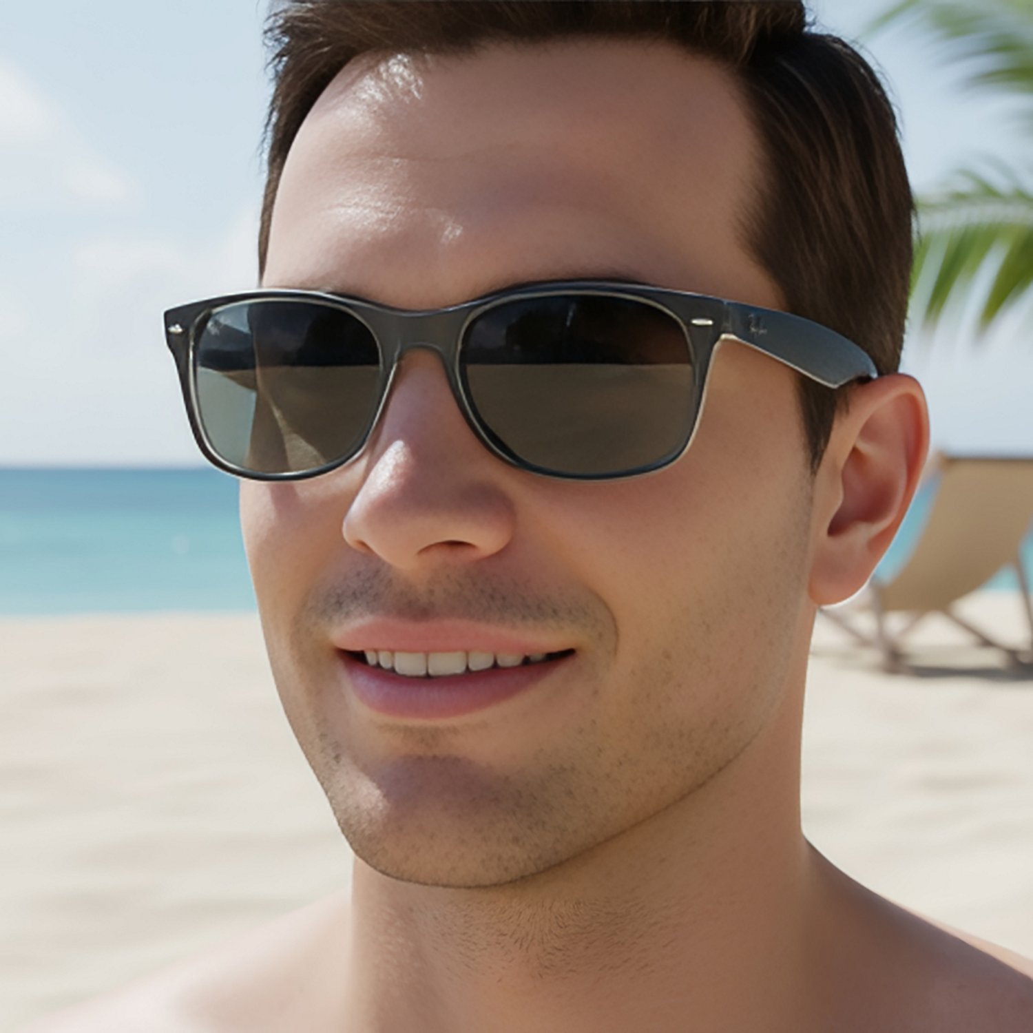 Ray-Ban Adults' New Wayfarer Metal Effect Sunglasses - view number 2