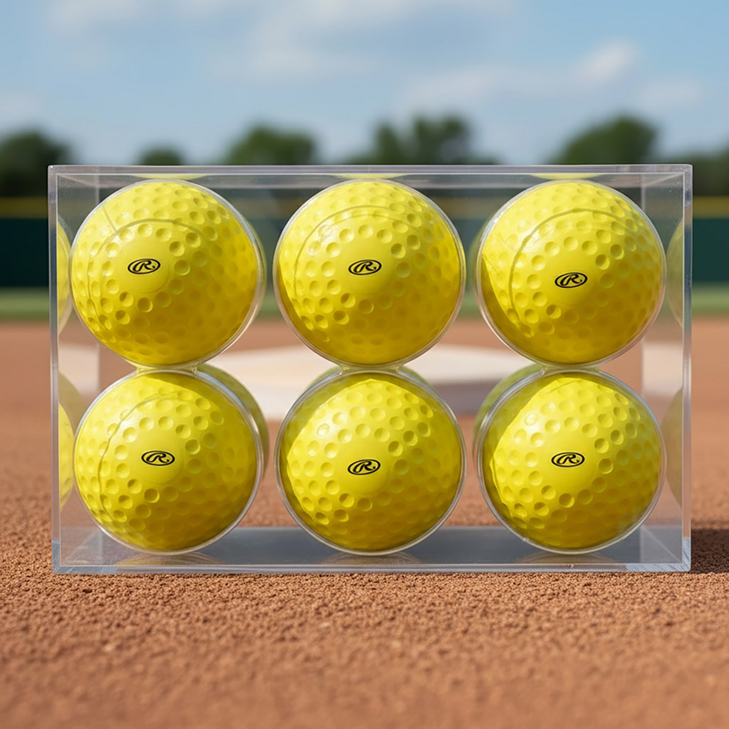 Rawlings Pitching Machine 12 in Softballs 6-Pack - view number 3