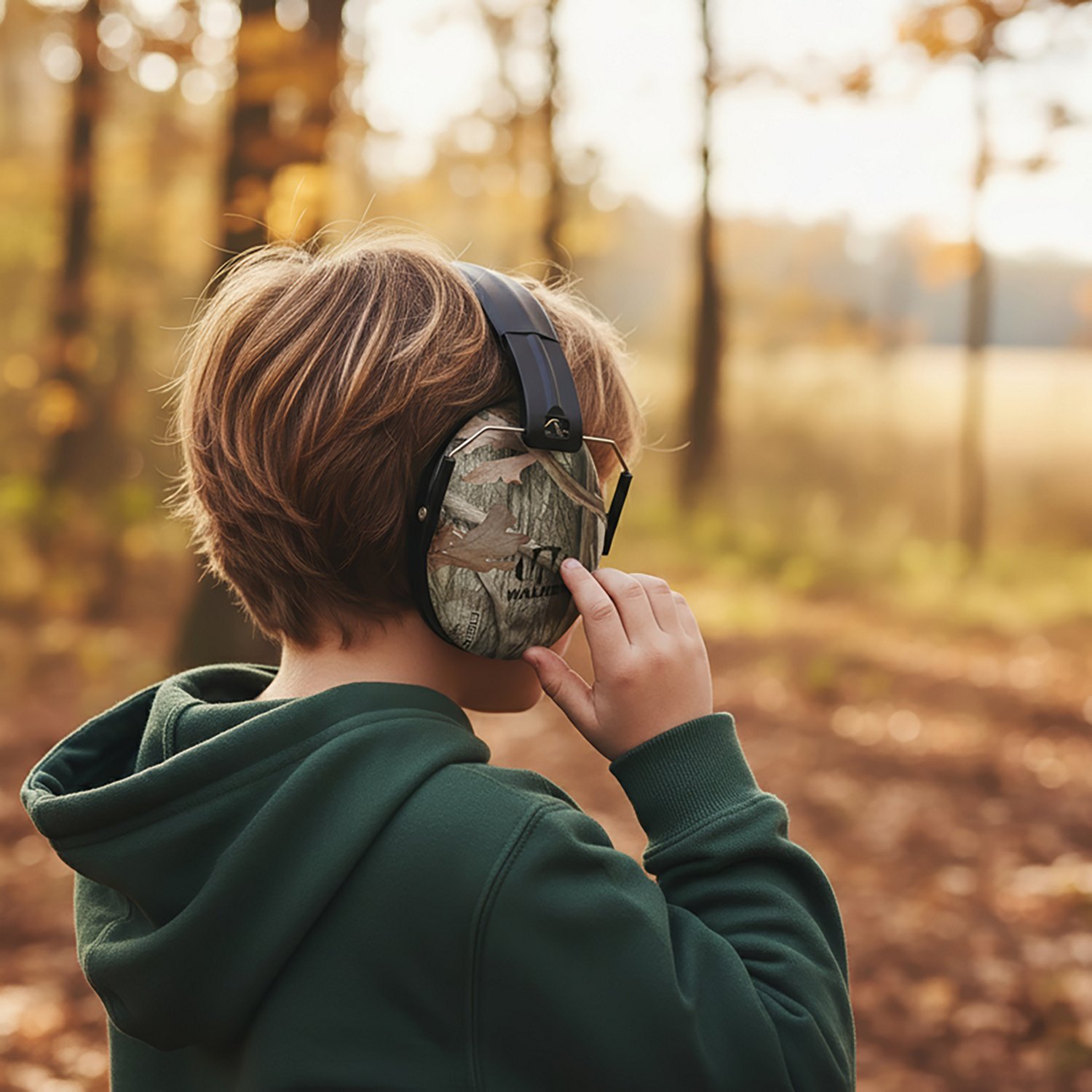 Walker's Kids' Folding Camo Earmuffs - view number 2