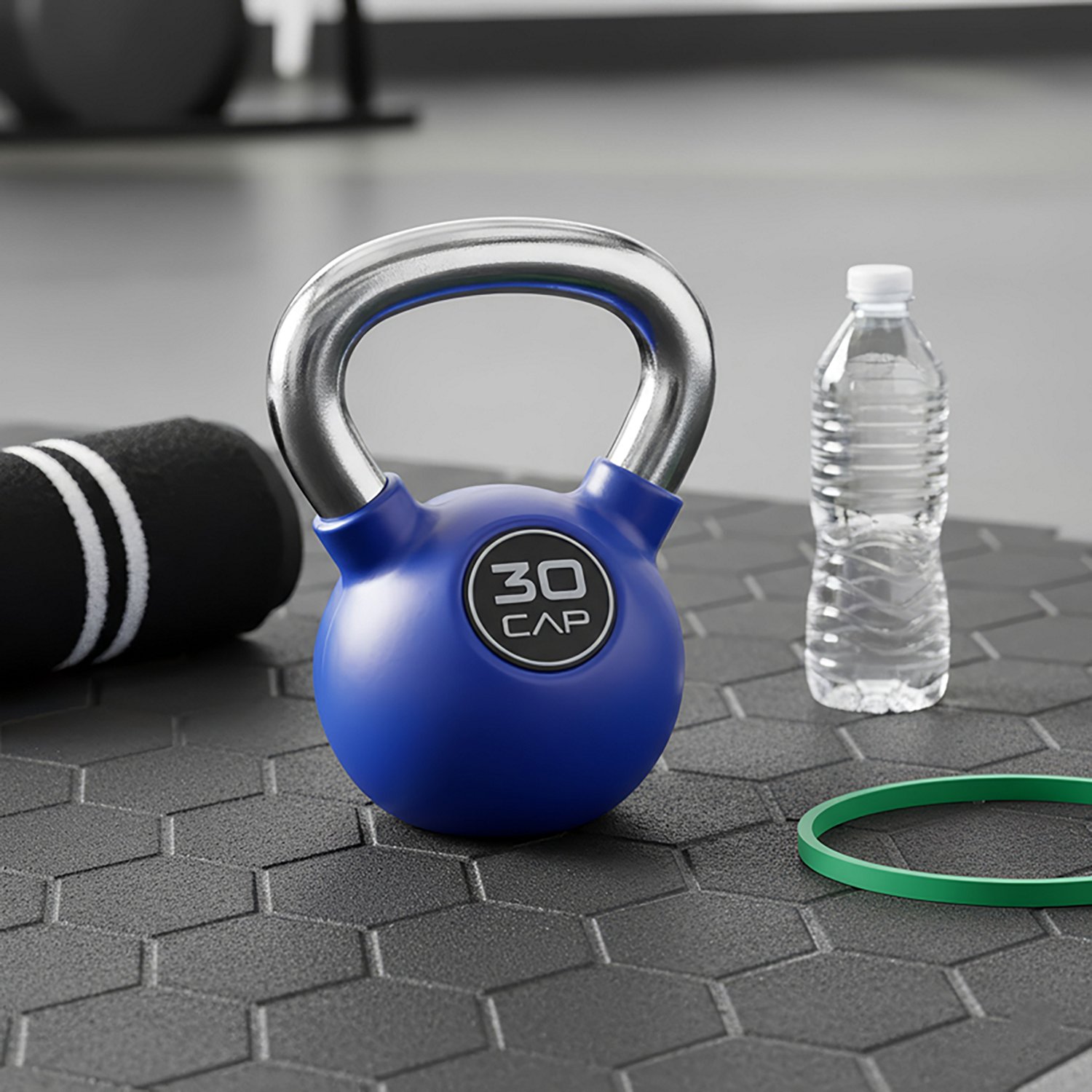 CAP Barbell Rubber-Coated 30 lb. Kettlebell with Chrome Handle - view number 2