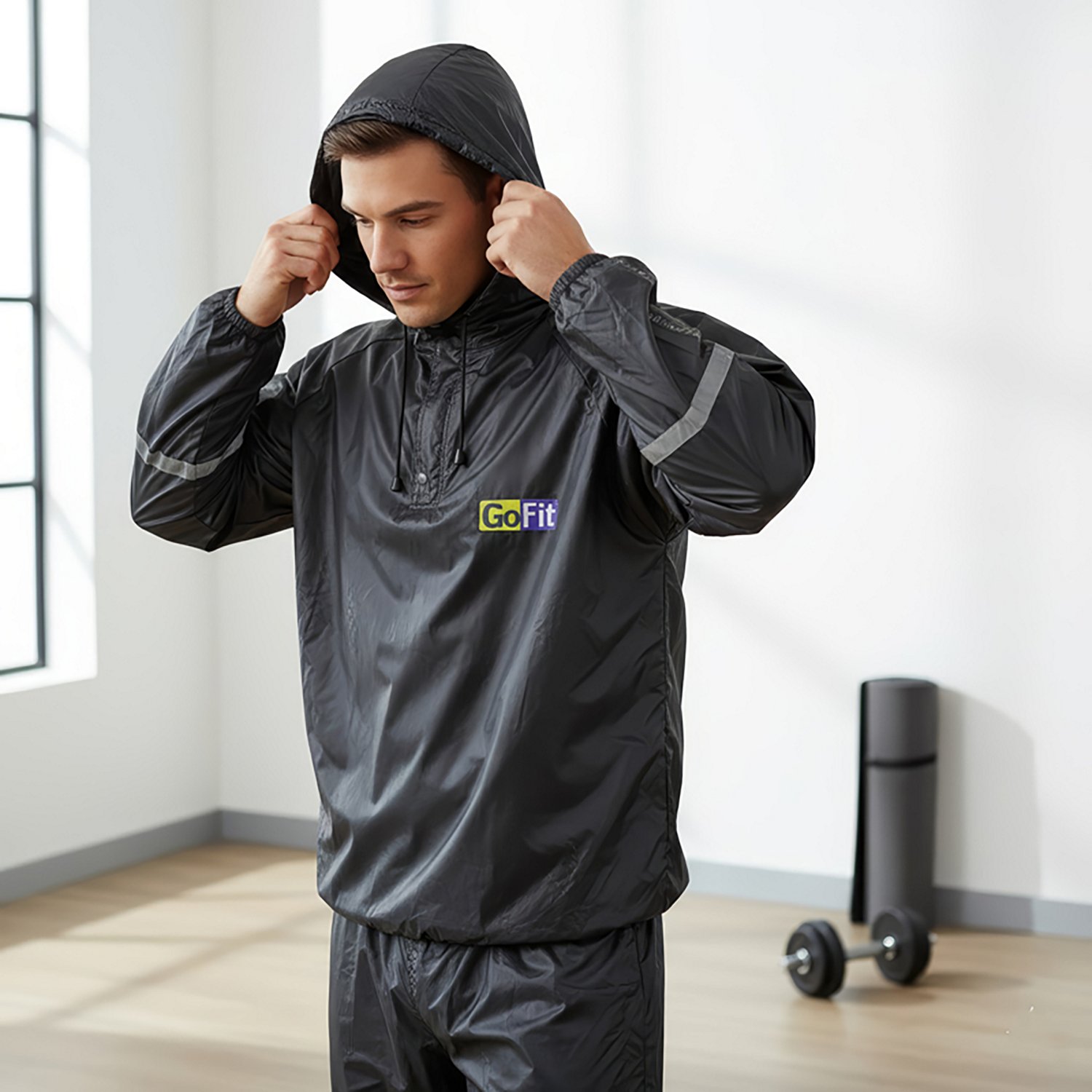 GoFit Adults' Thermal Training Suit with Hood - view number 5