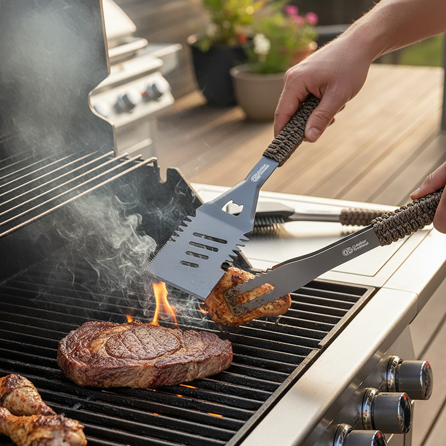 Outdoor Gourmet Paracord 3-Piece Barbecue Tool Set - view number 2