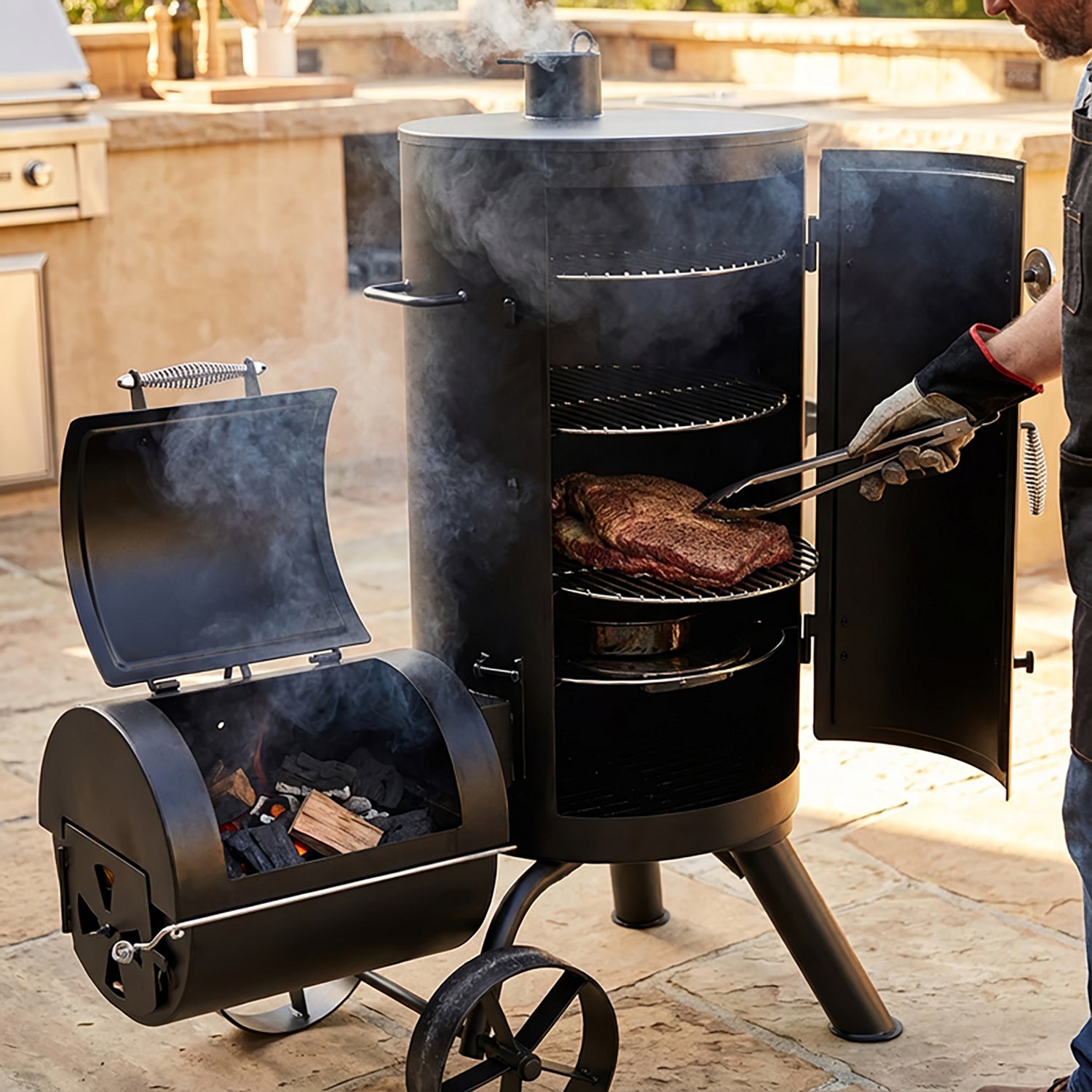 Outdoor Gourmet Triton Vertical Charcoal Smoker - view number 8