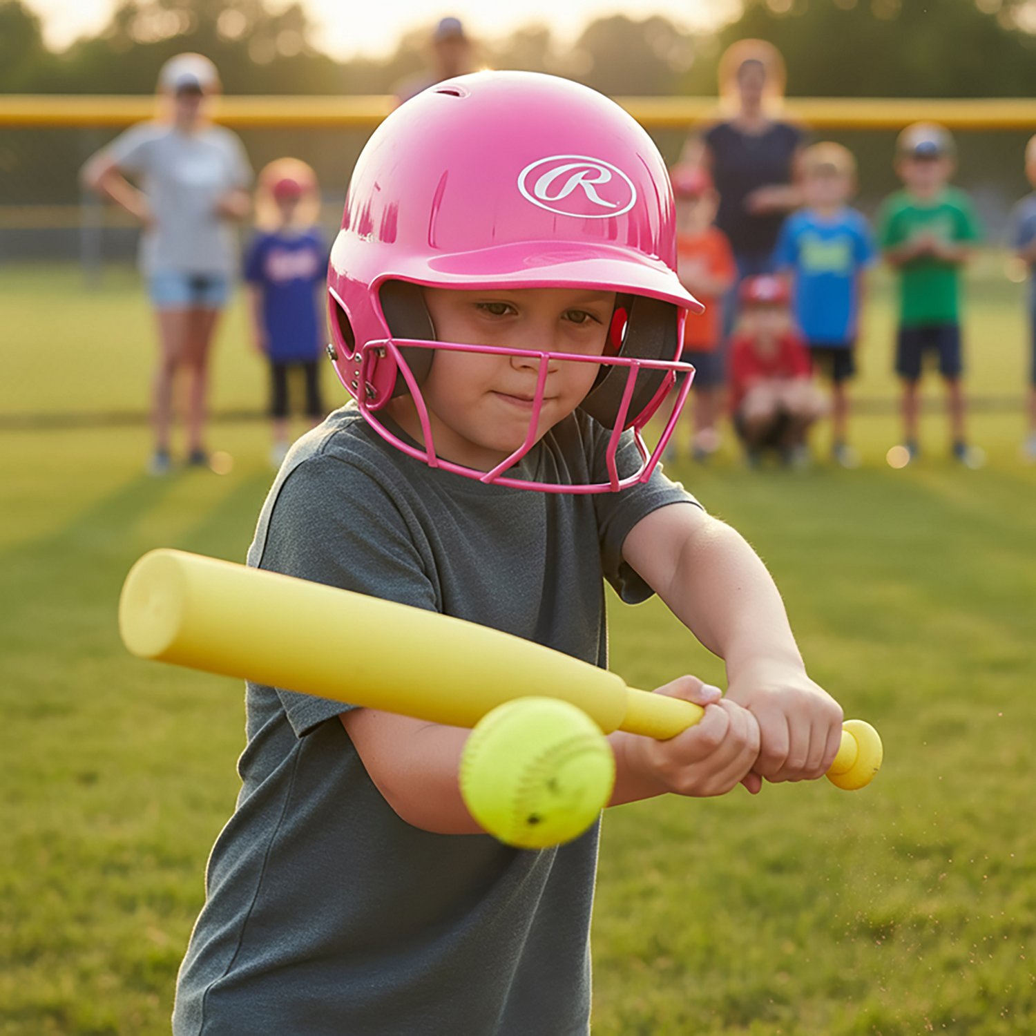 Rawlings Kids' MLB-Style T-ball Batting Helmet with Face Guard                                                                   - view number 7