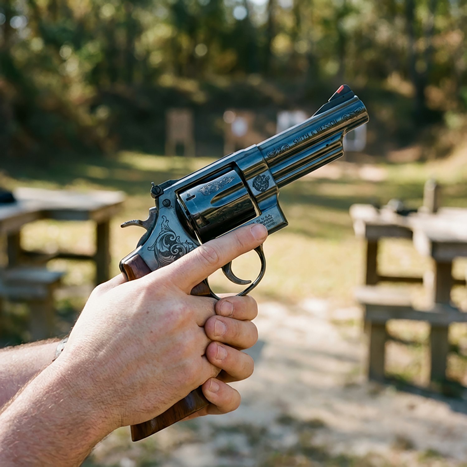 Smith & Wesson Machine Engraved .44 Remington Magnum Revolver - view number 4