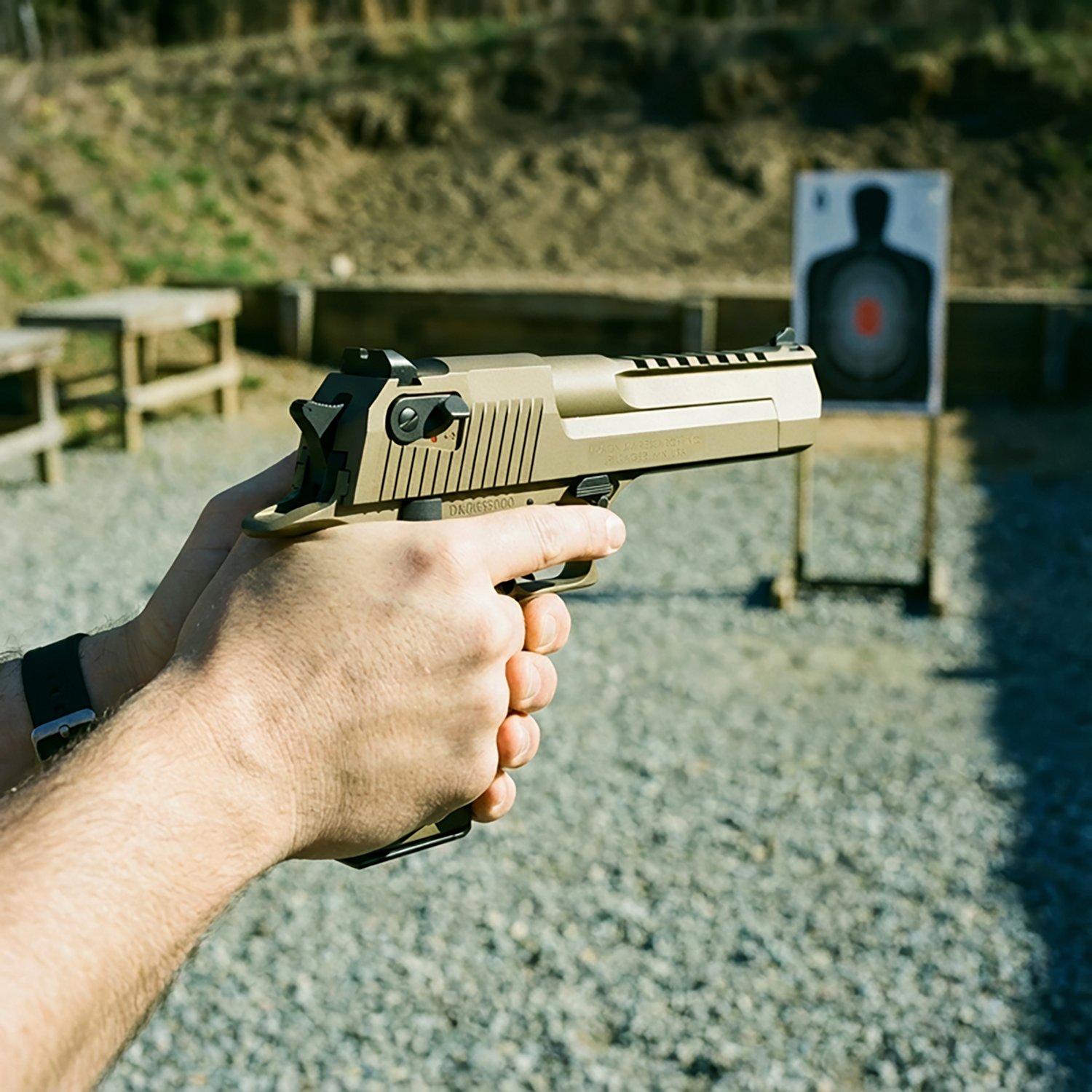 Magnum Research Desert Eagle Mark XIX Burnt Bronze 50 AE Full-Size 7-Round Pistol - view number 2