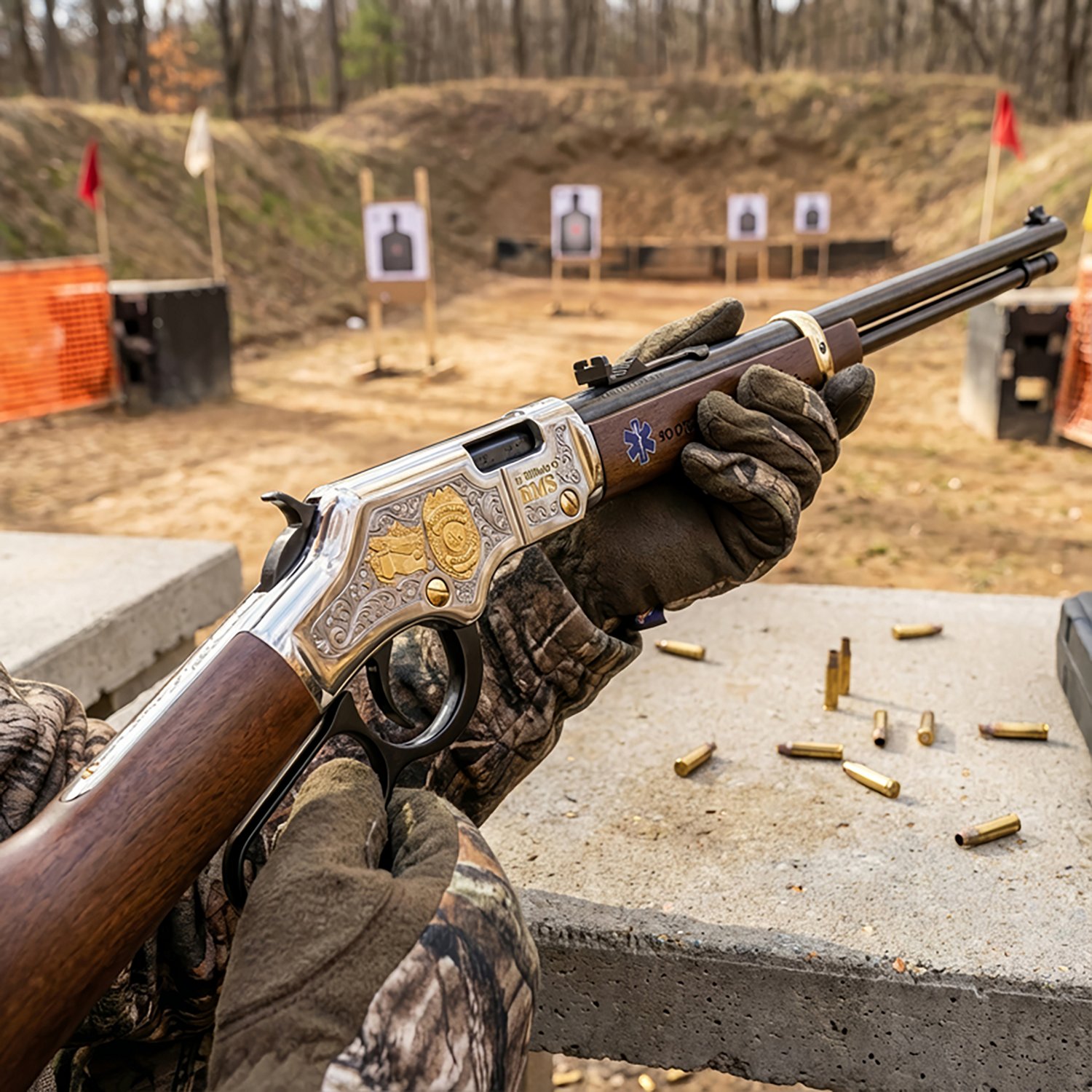 Henry Golden Boy EMS Tribute Edition .22 Short/Long/LR Lever-Action Rifle - view number 2