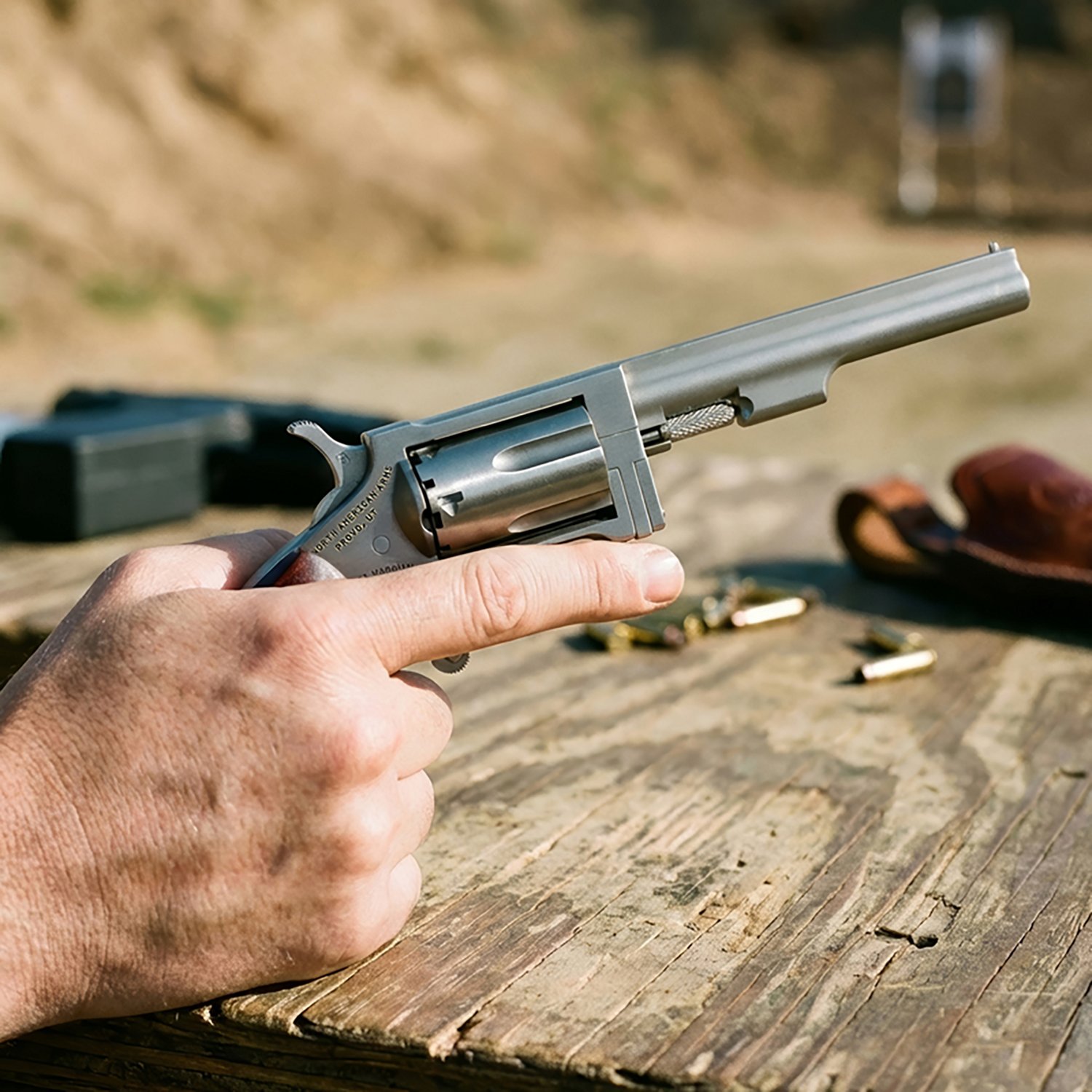 North American Arms 22 Magnum Sidewinder .22 WMR/.22 LR Revolver - view number 2