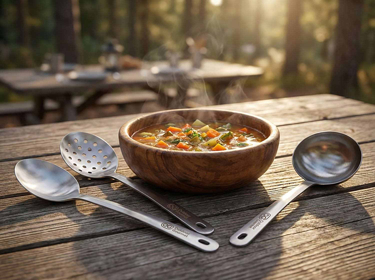 Outdoor Gourmet 3-Piece Stainless-Steel Serving Set - view number 2