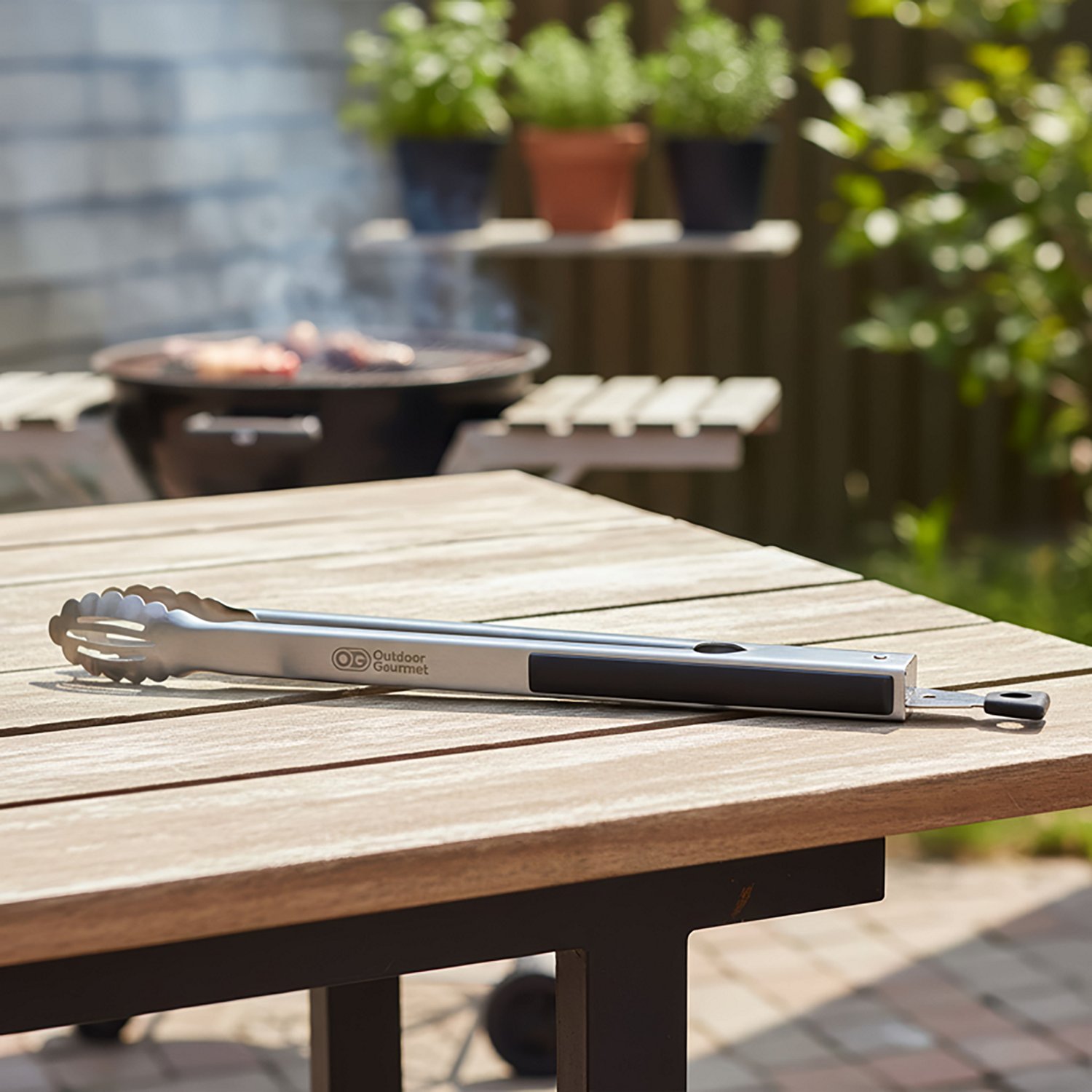 Outdoor Gourmet Deluxe Stainless-Steel Tongs - view number 3
