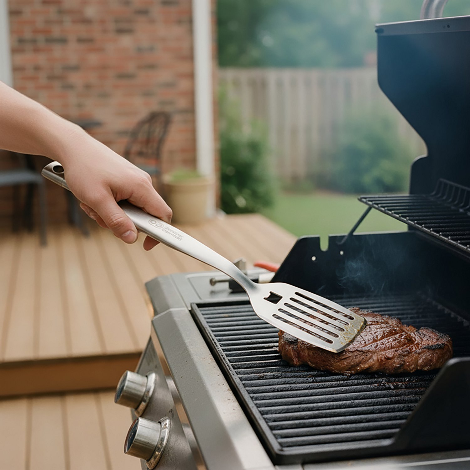 Outdoor Gourmet Deluxe Stainless-Steel Spatula - view number 3
