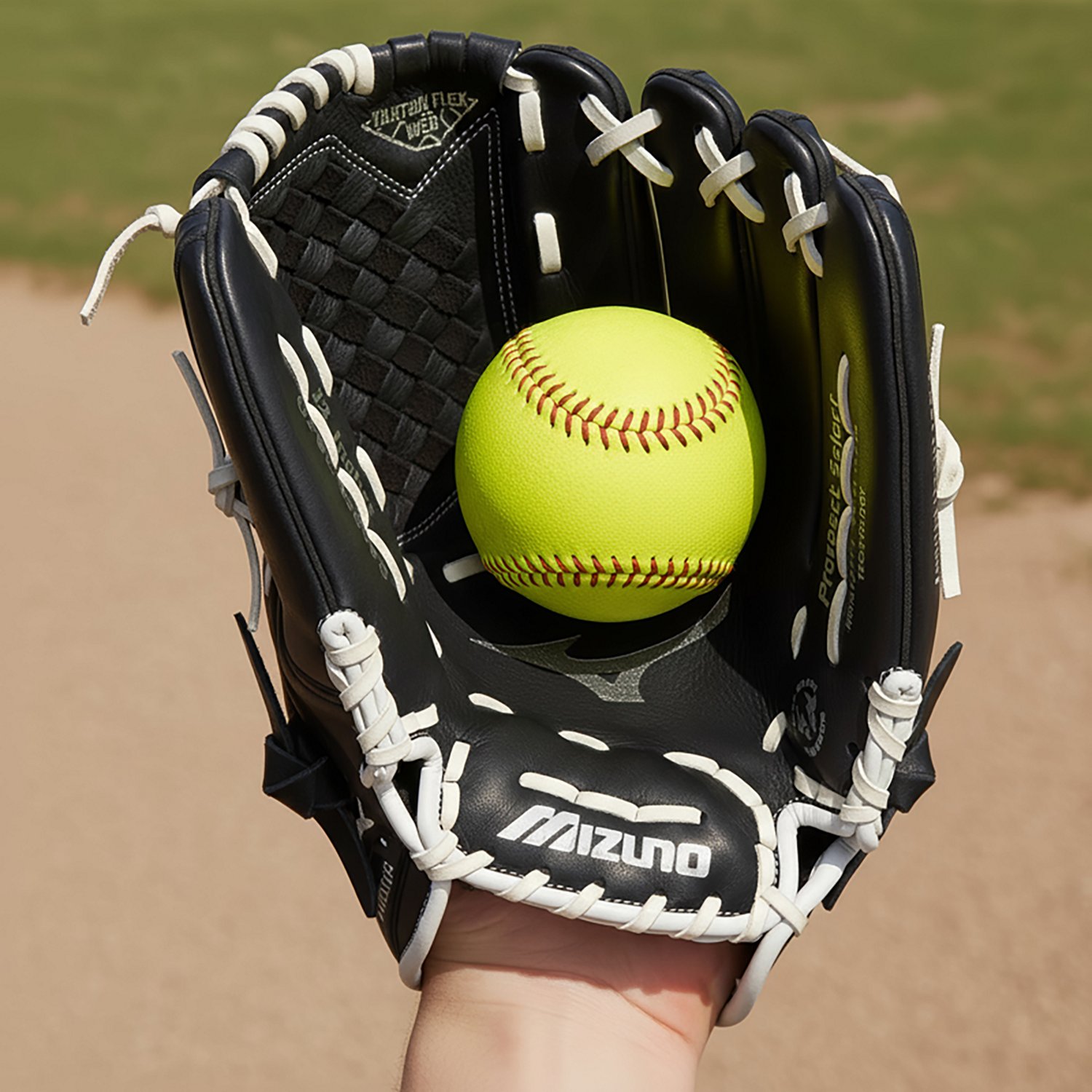 Mizuno GPSL1200F3 Prospect Select Fastpitch Softball Glove 12", Right Hand Throw, BLACK - view number 4