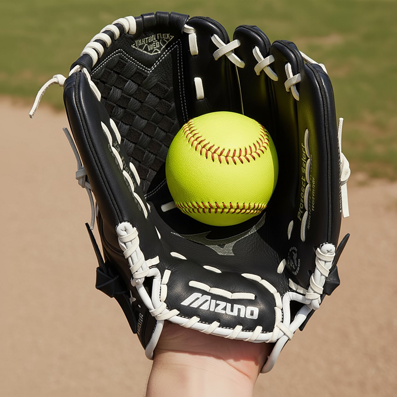 Mizuno GPSL1250F3 Prospect Select Series Fastpitch Softball Glove 12.5", Left Hand Throw, BLACK - view number 4