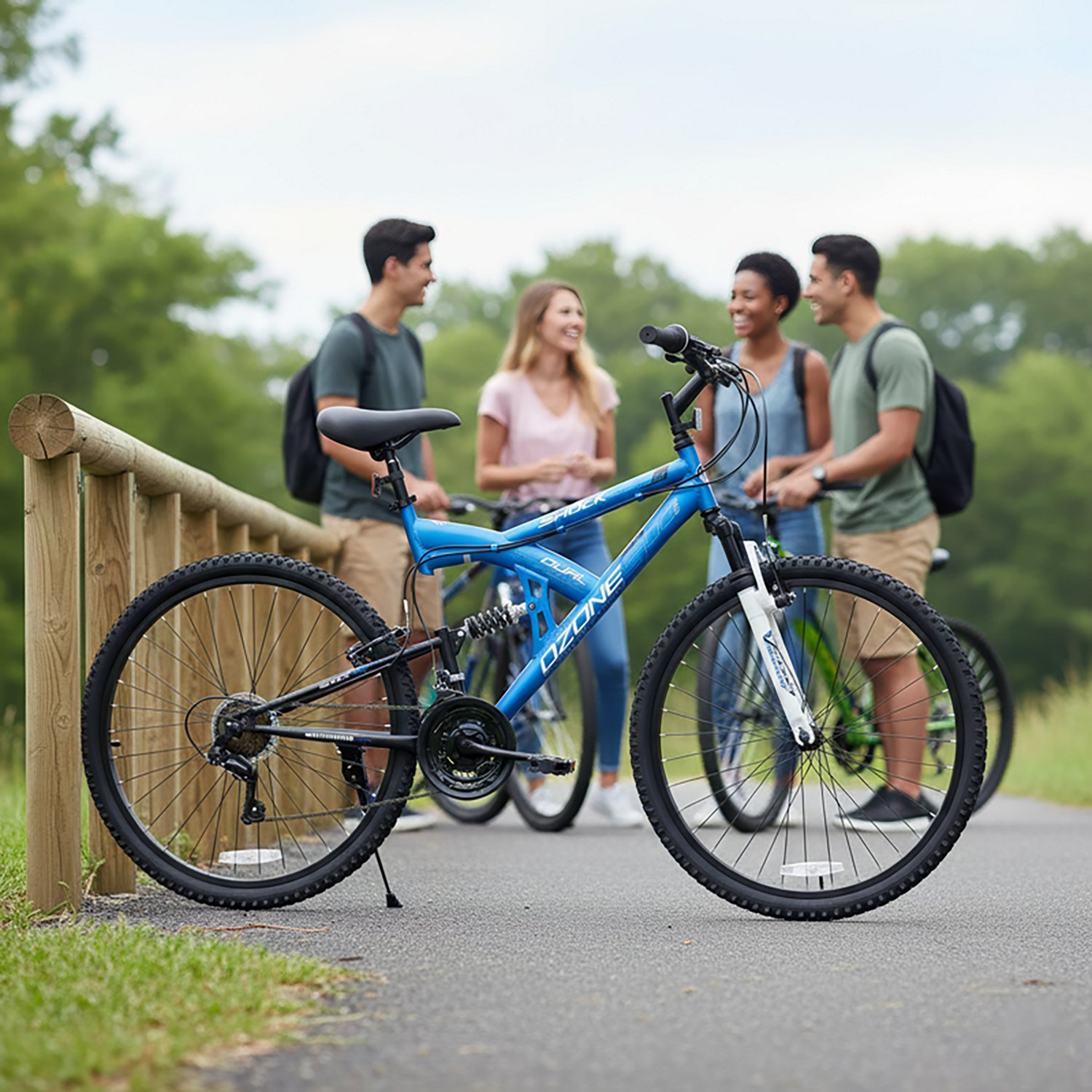 Ozone 500 Men's Shock Force 26 in 21-Speed Full Suspension Mountain Bike - view number 3