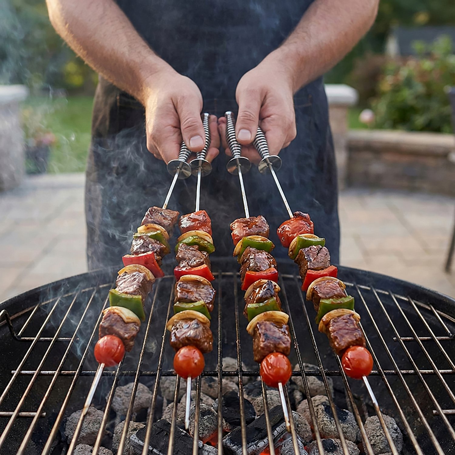 Mr. Bar-B-Q 17 in Spiral Handle Skewers 4-Pack                                                                                   - view number 4