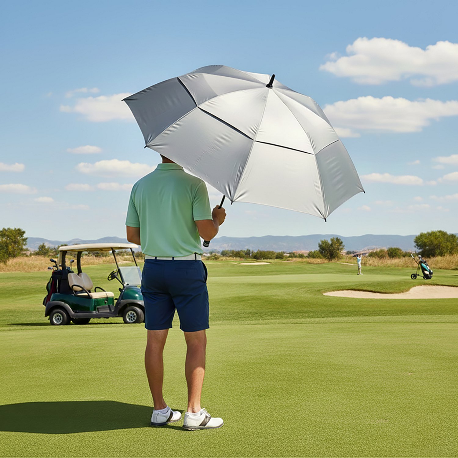 Players Gear 2-Tone 62 in Golf Umbrella - view number 3