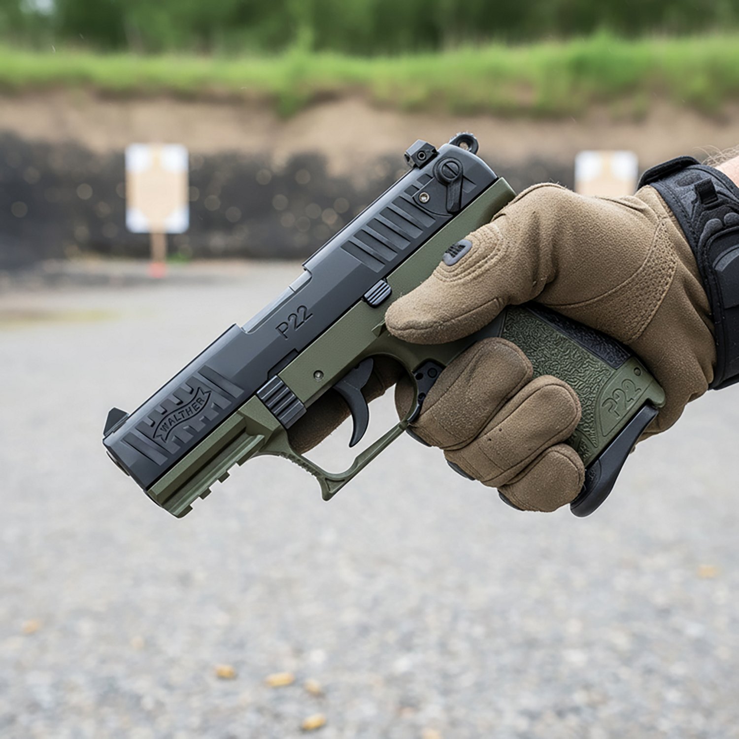 Walther Arms P22 Q OD Green .22 LR Pistol - view number 5