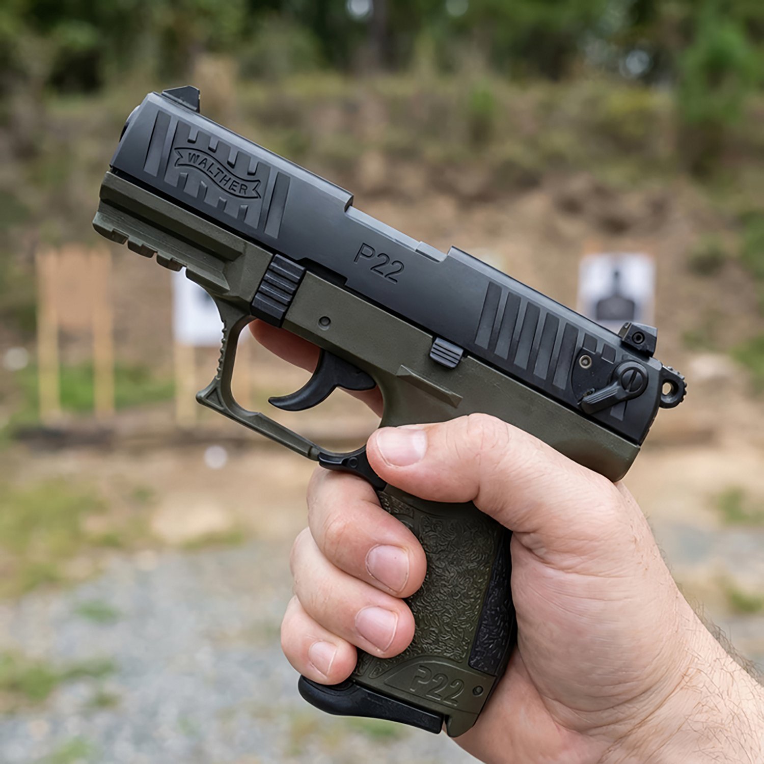 Walther Arms P22 Q OD Green .22 LR Pistol - view number 6
