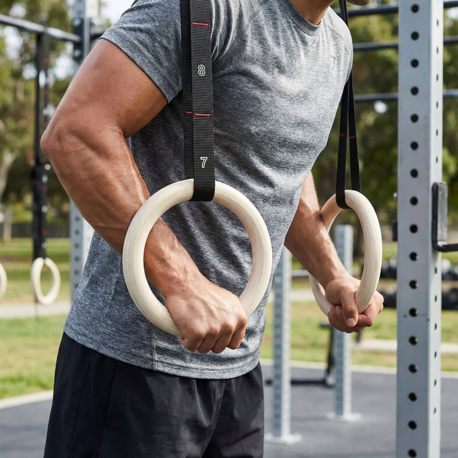 BCG Crossfit Wooden Gym Rings                                                                                                    - view number 5