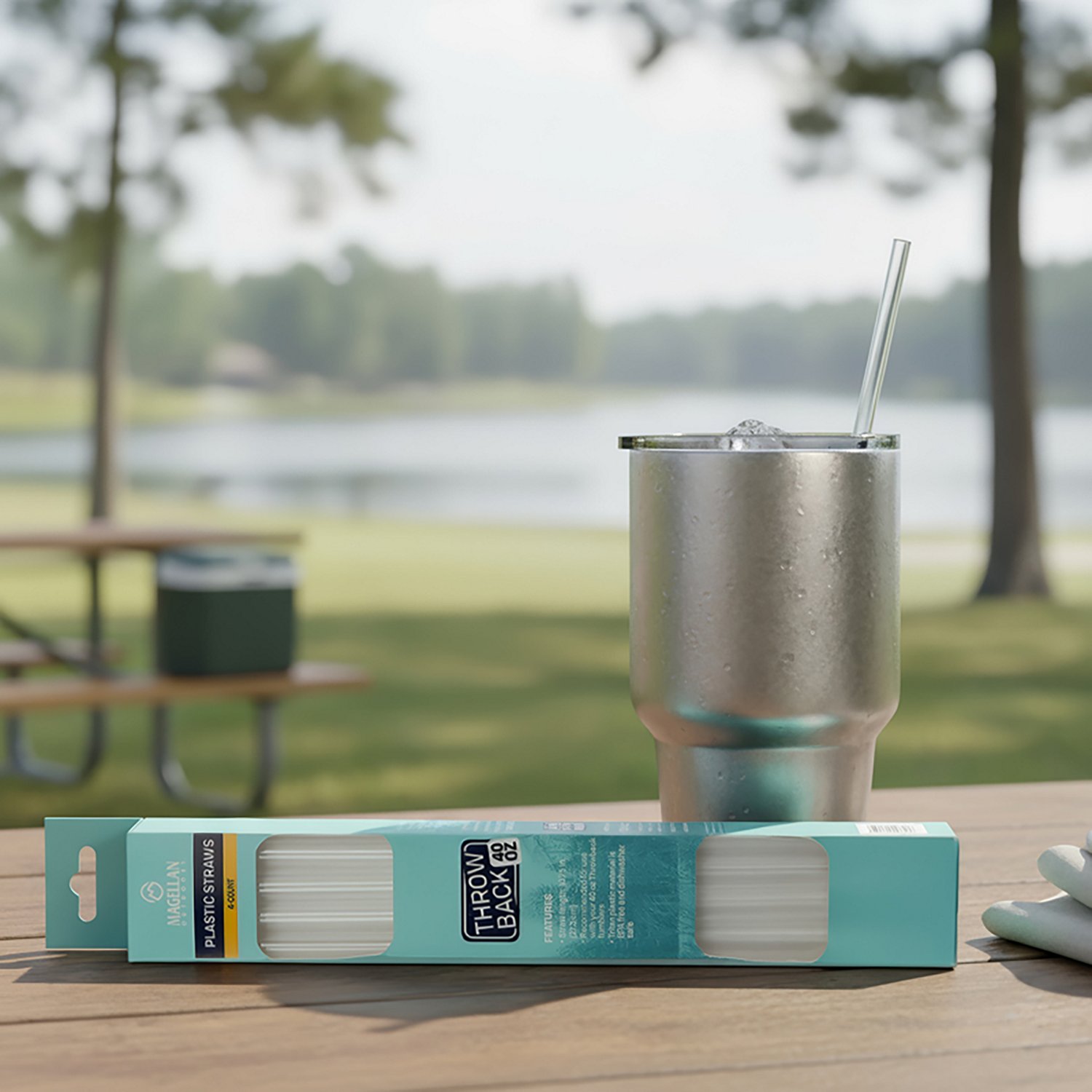 Magellan Outdoors 40 oz Throwback Reusable Straws 4-Pack - view number 3