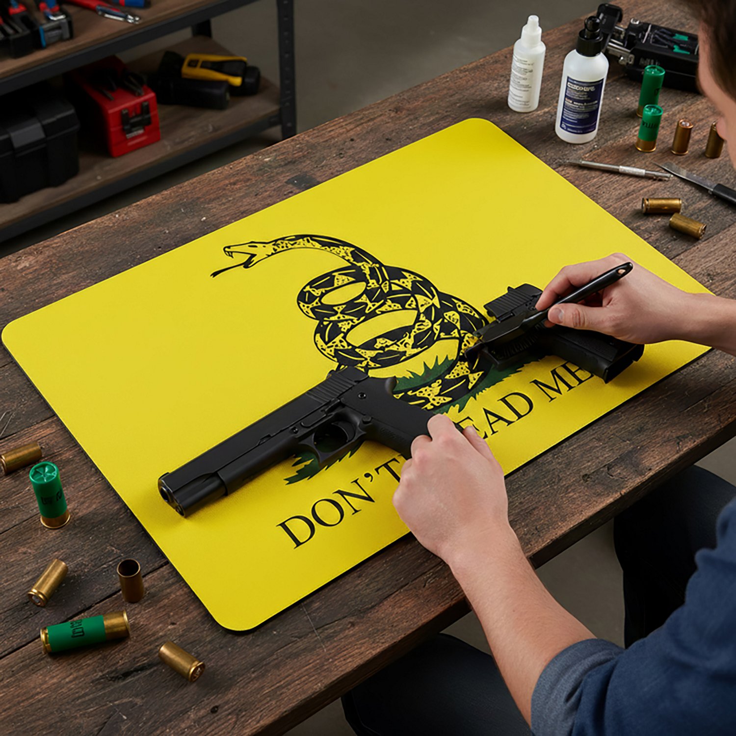 TekMat Gadsden Flag Gun Cleaning Mat - view number 4