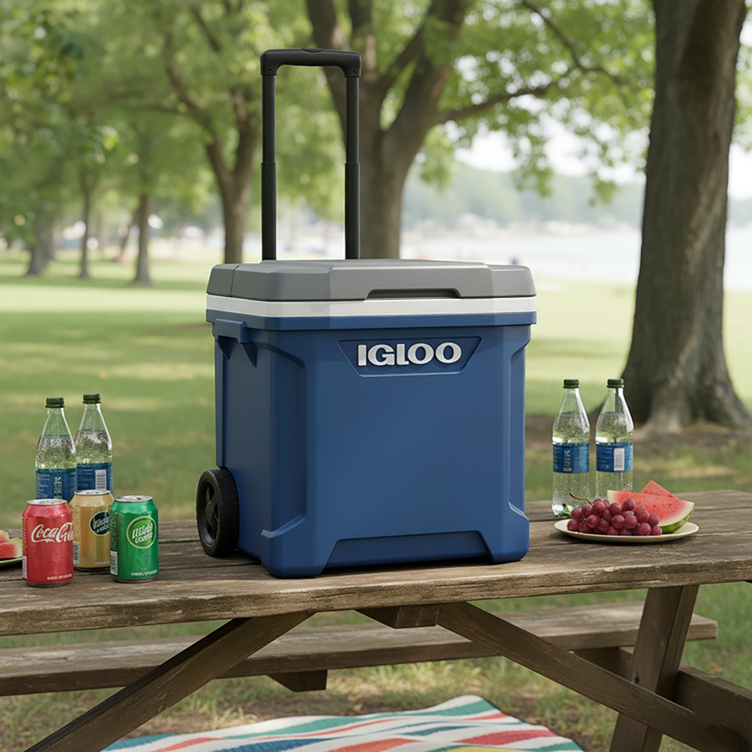 Igloo Latitude 60 qt Roller Cooler                                                                                               - view number 4