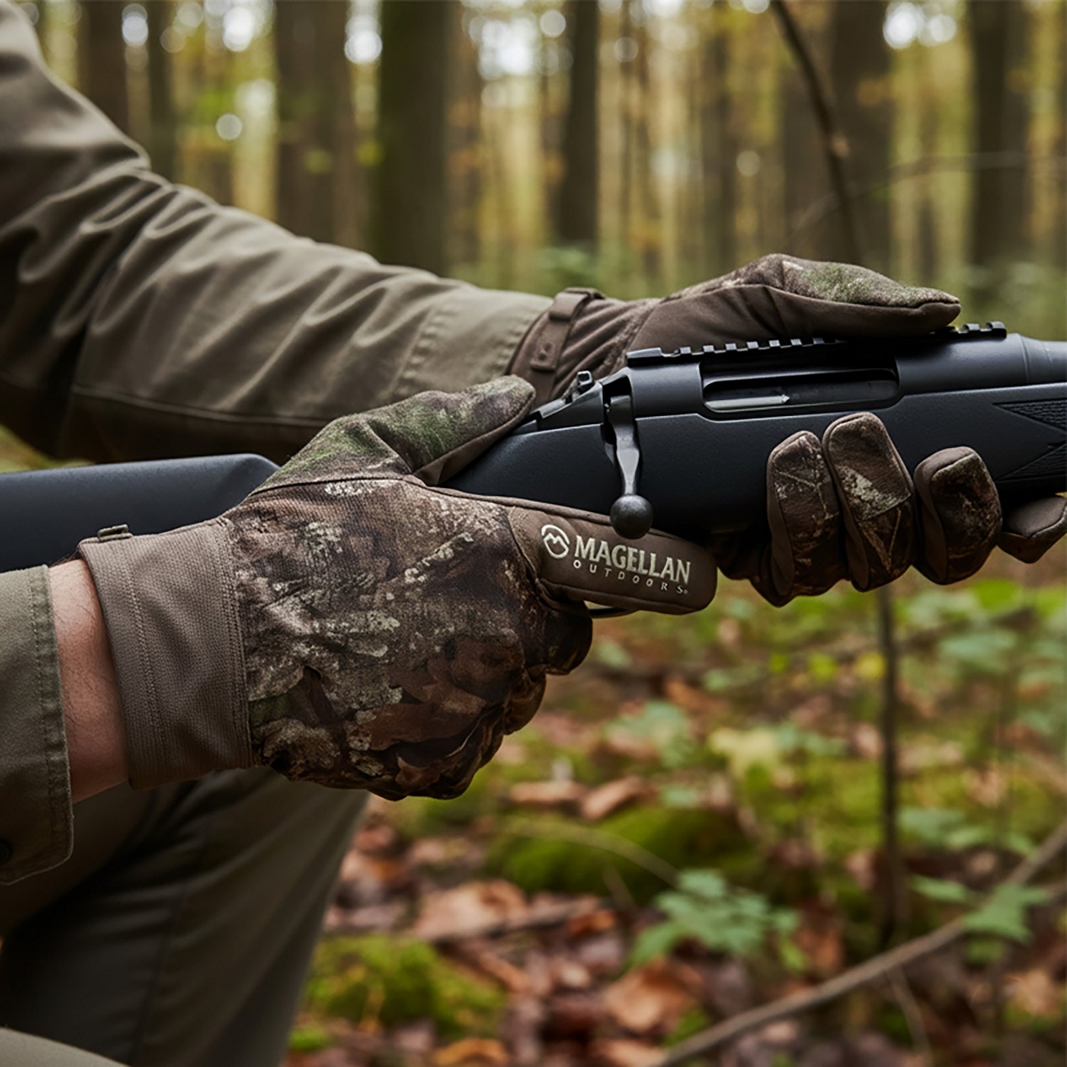 Magellan Outdoors Men's Mesa Softshell Shooter Gloves - view number 2