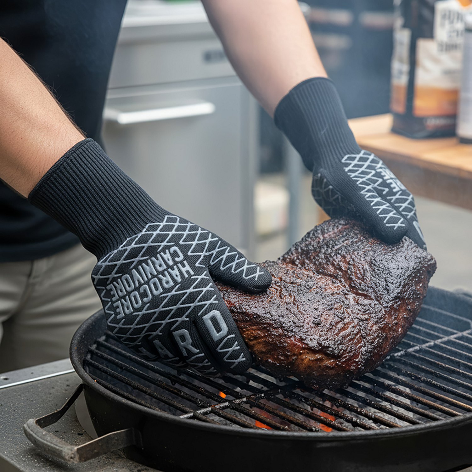 Hardcore Carnivore High Heat Protective Grilling & BBQ Gloves                                                                    - view number 3