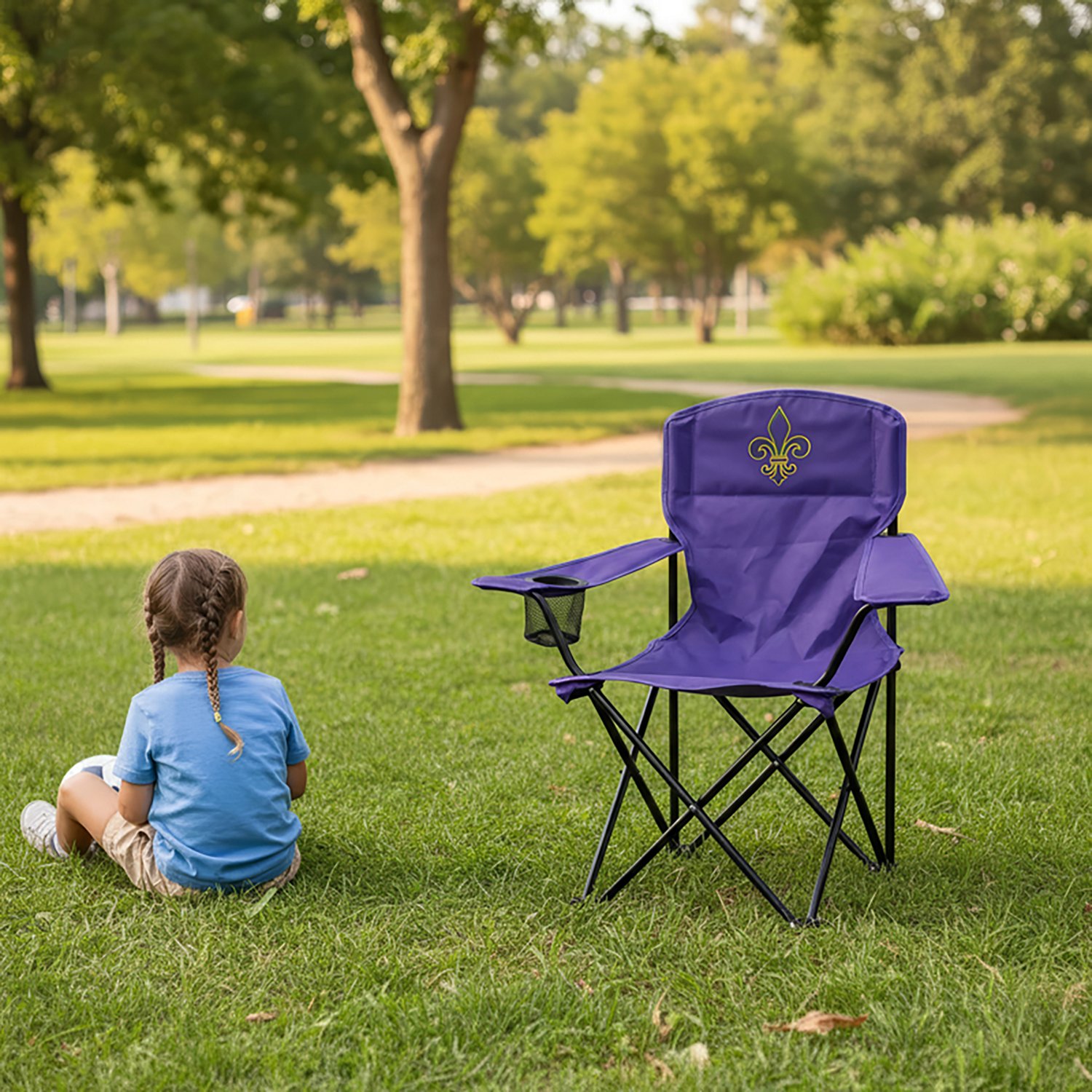 Academy Sports + Outdoors Kids' Louisiana Folding Chair                                                                          - view number 2