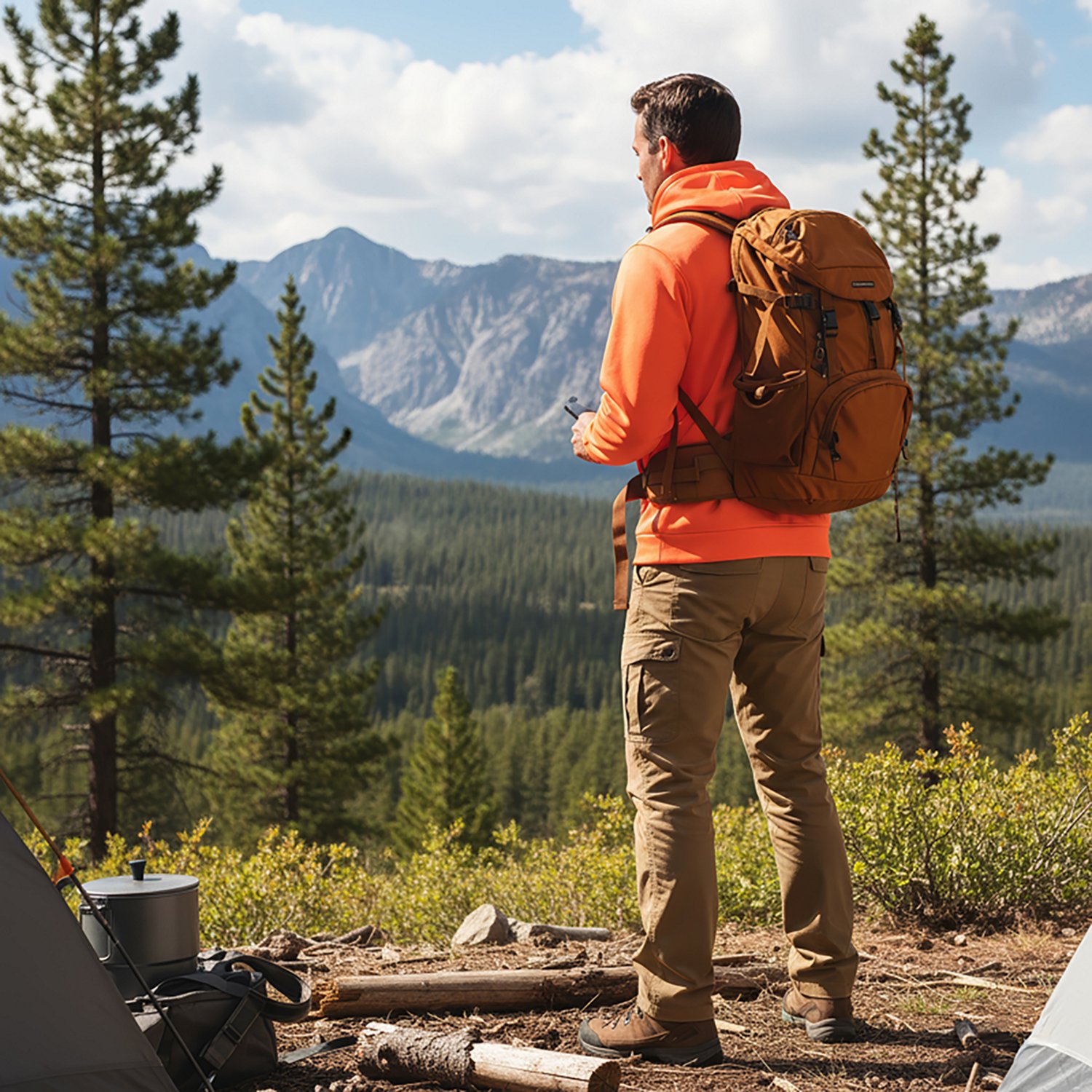 Magellan Outdoors Men's Blaze Fleece Hoodie - view number 4