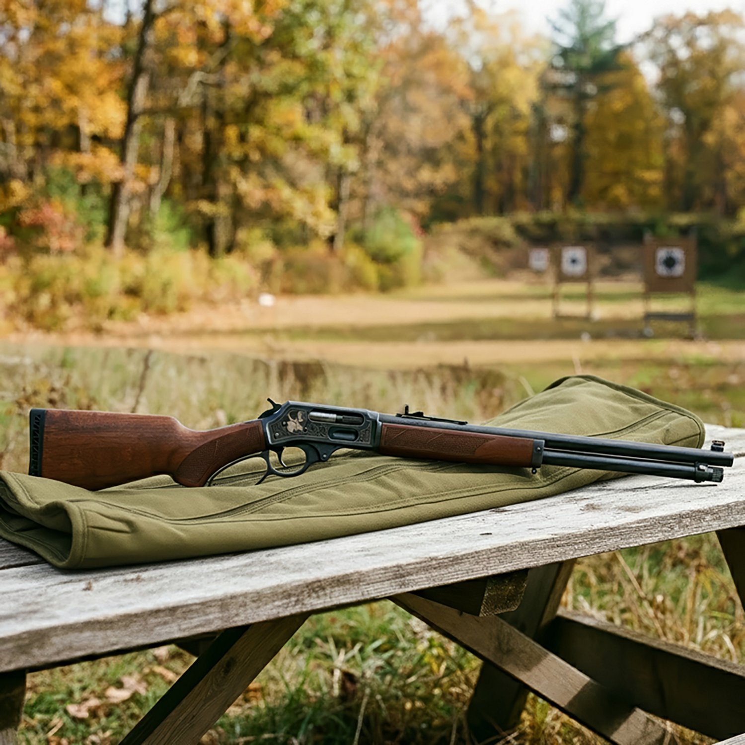 Henry Steel Wildlife .45-70 Lever Action Rifle - view number 2