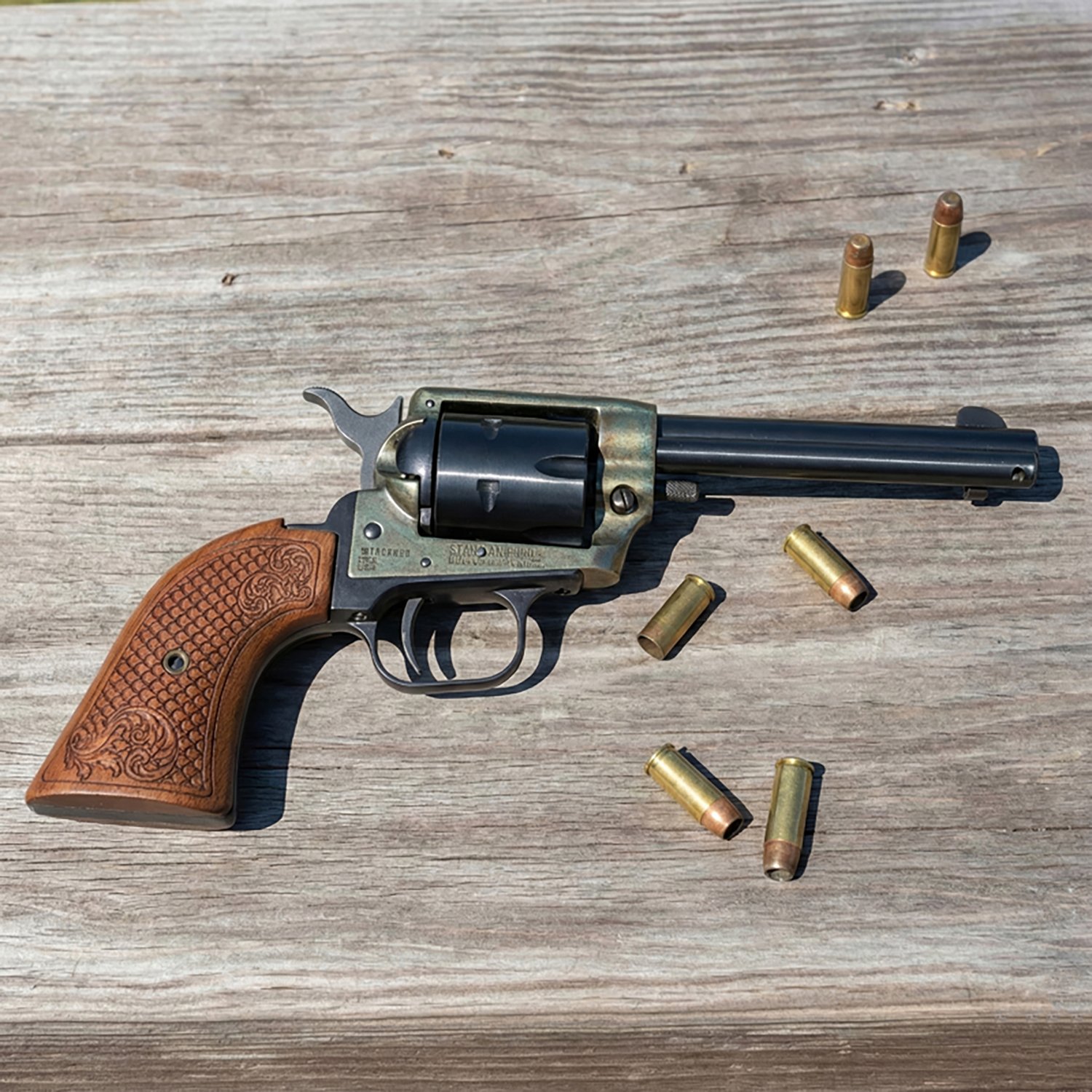 Heritage Barkeep Wood Burn Scroll .22 LR Rimfire Revolver - view number 4