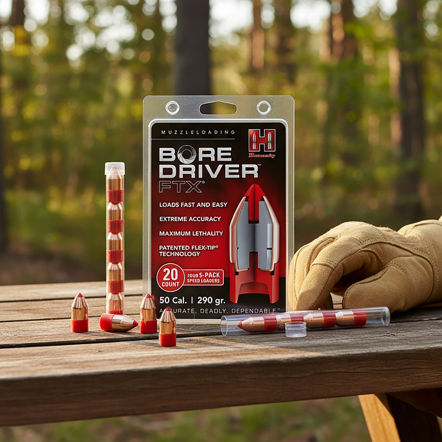 Hornady Bore Drive FTX .50 Cal 290-Grain Ammunition - view number 2