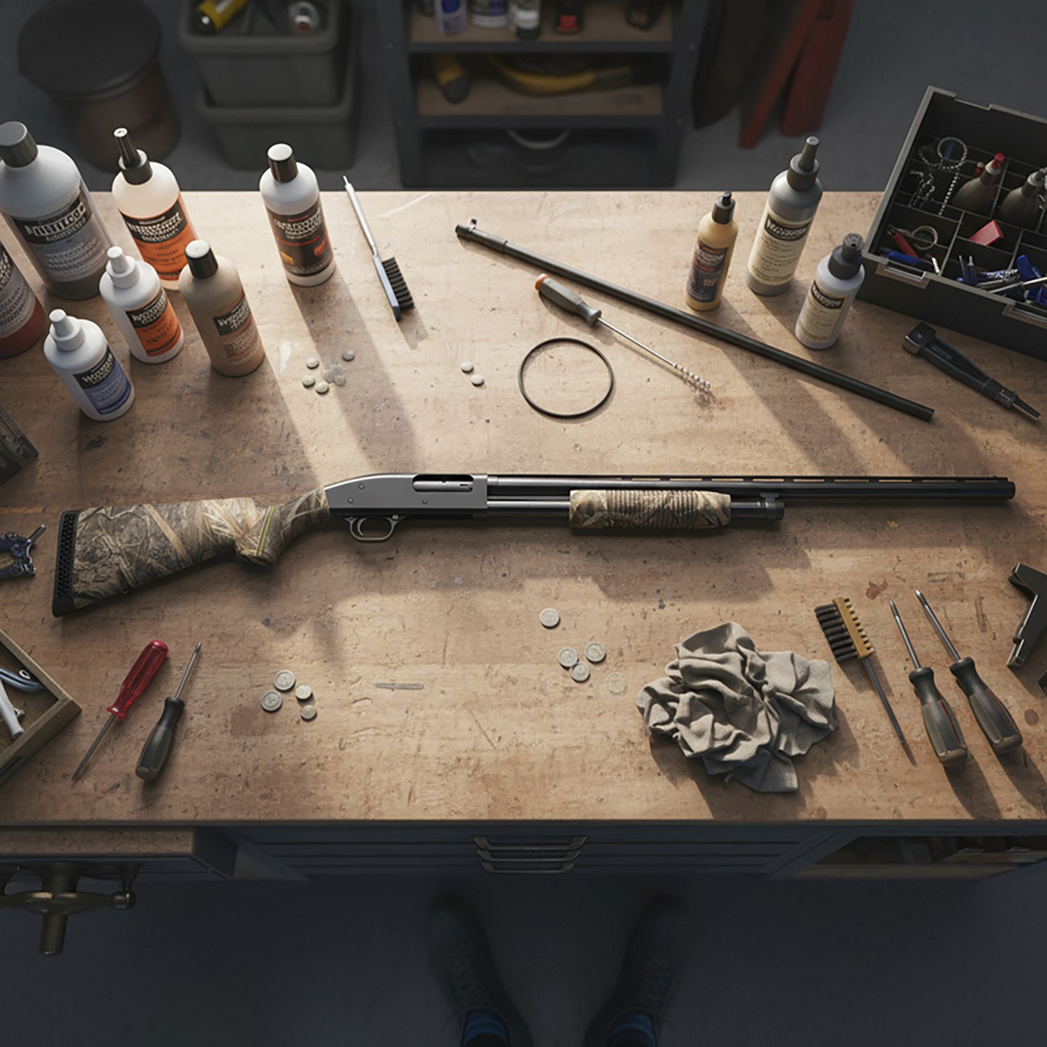 Mossberg Maverick 88 Field Mossy Oak Habitat Pump Action Shotgun - view number 3