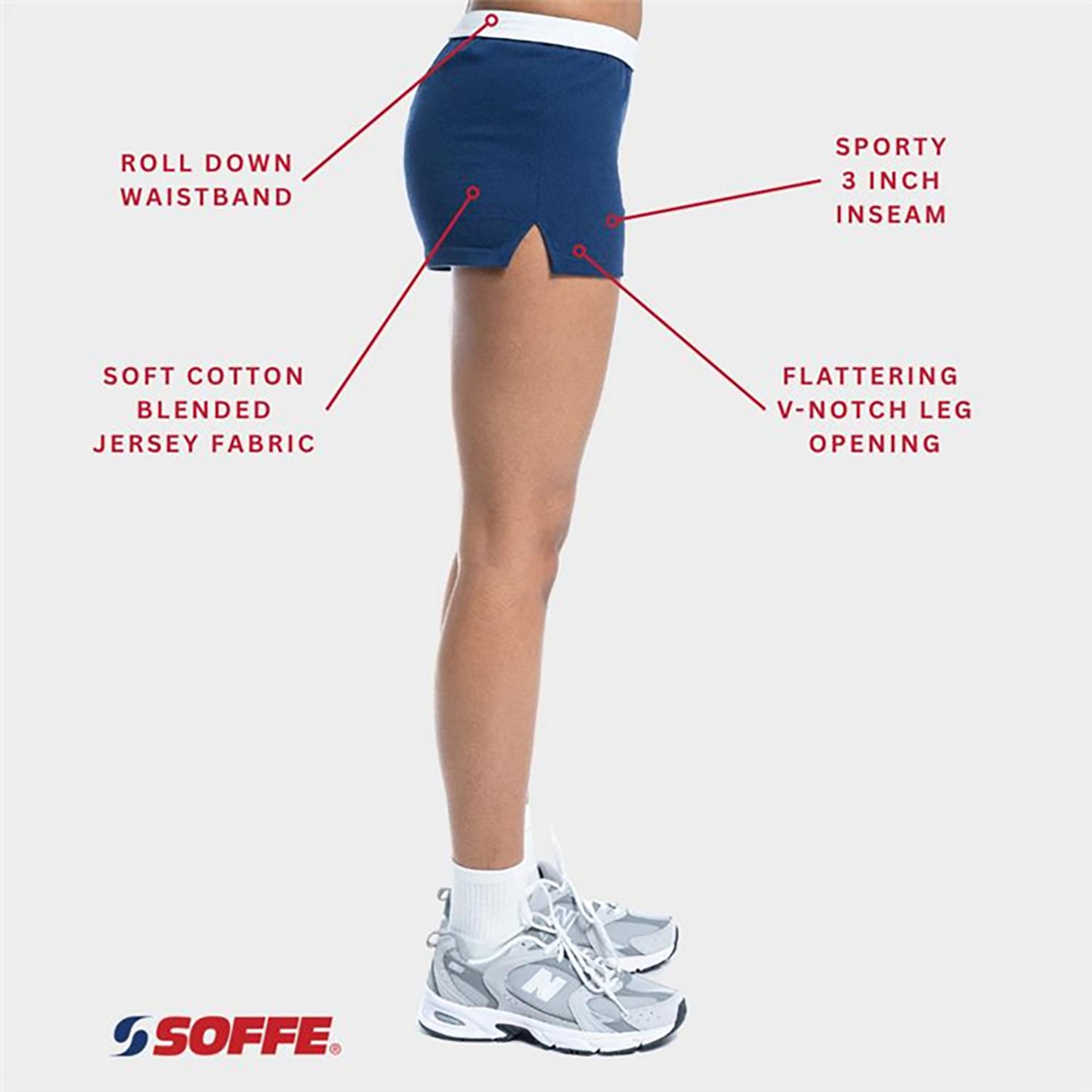 Soffe Women's Authentic Athletic Performance Shorts                                                                              - view number 6