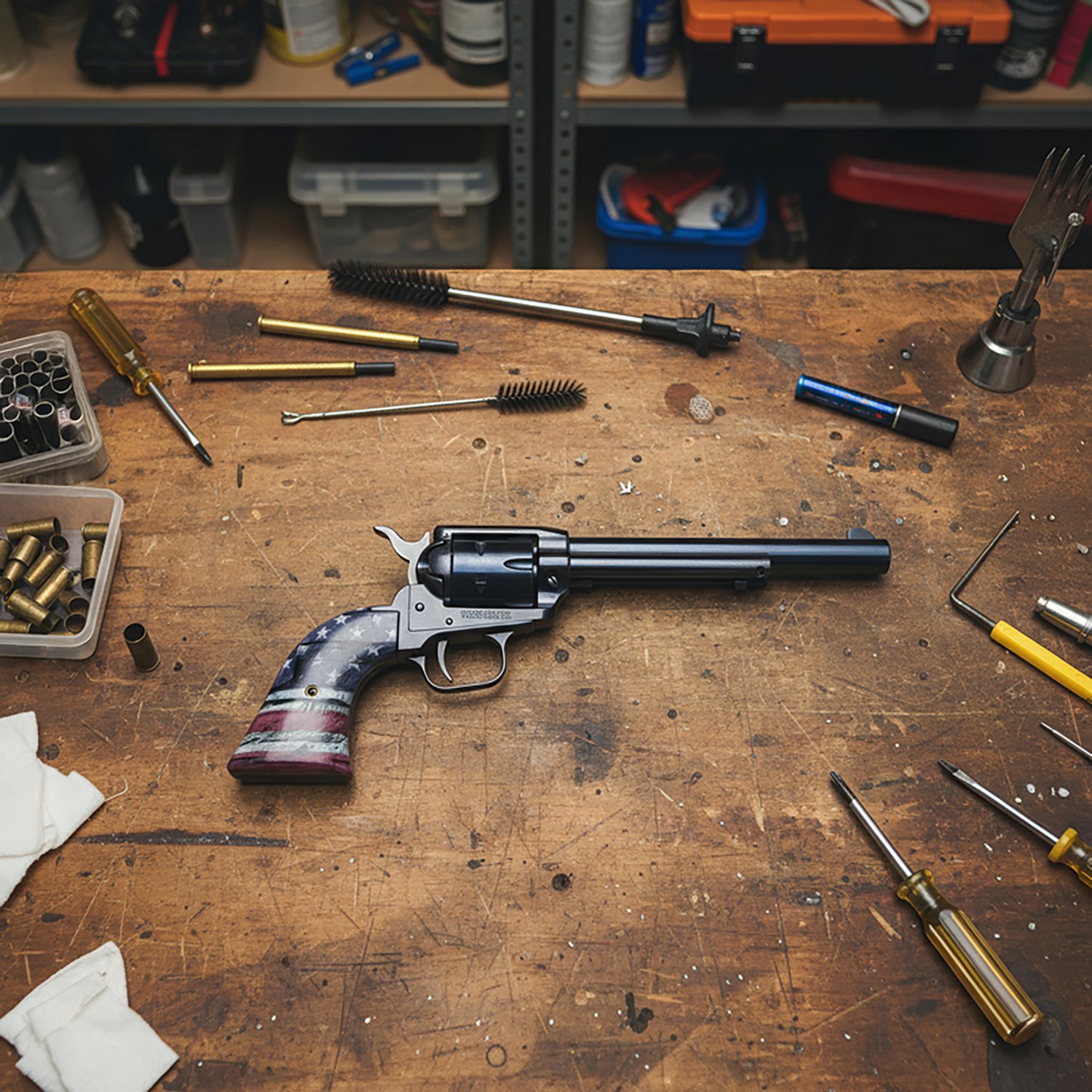 Heritage Rough Rider Weathered Flag 22LR Rimfire Revolver - view number 2