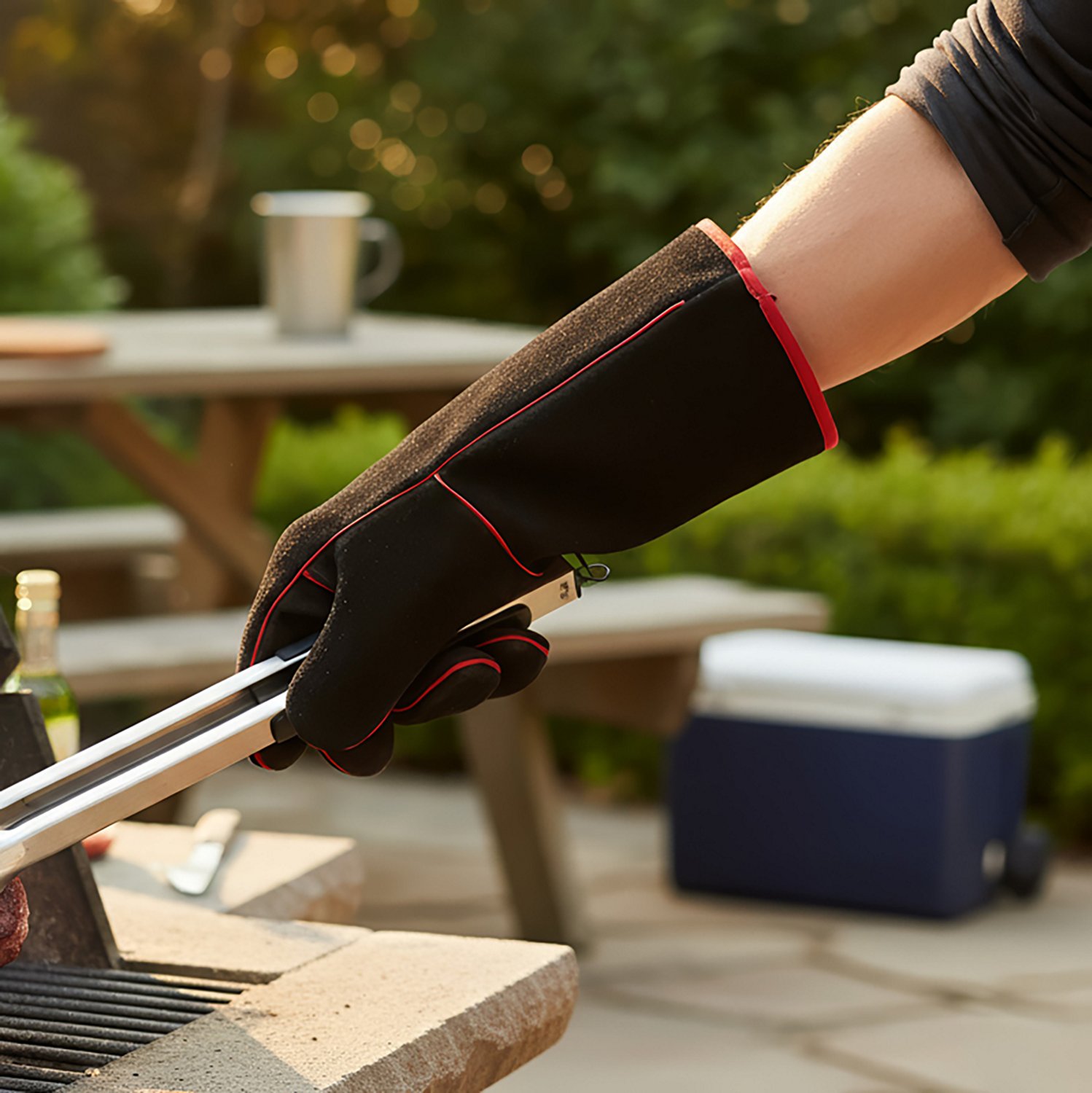 Outdoor Gourmet Leather Cooking Gloves - view number 2