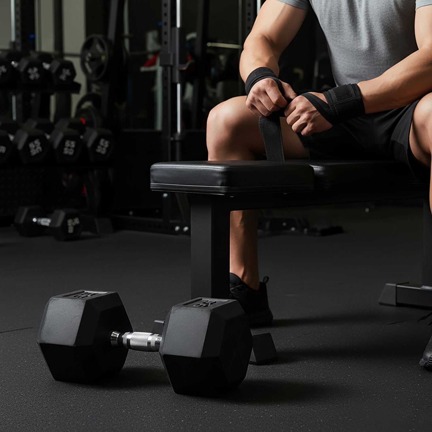 CAP Barbell Rubber Coated Dumbbell – Single - view number 4