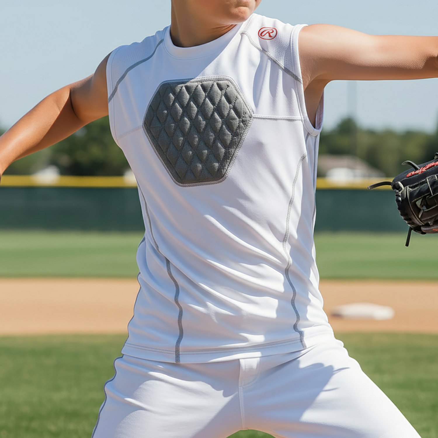 Rawlings Boys' D-Flexion Heart Protection Top - view number 4