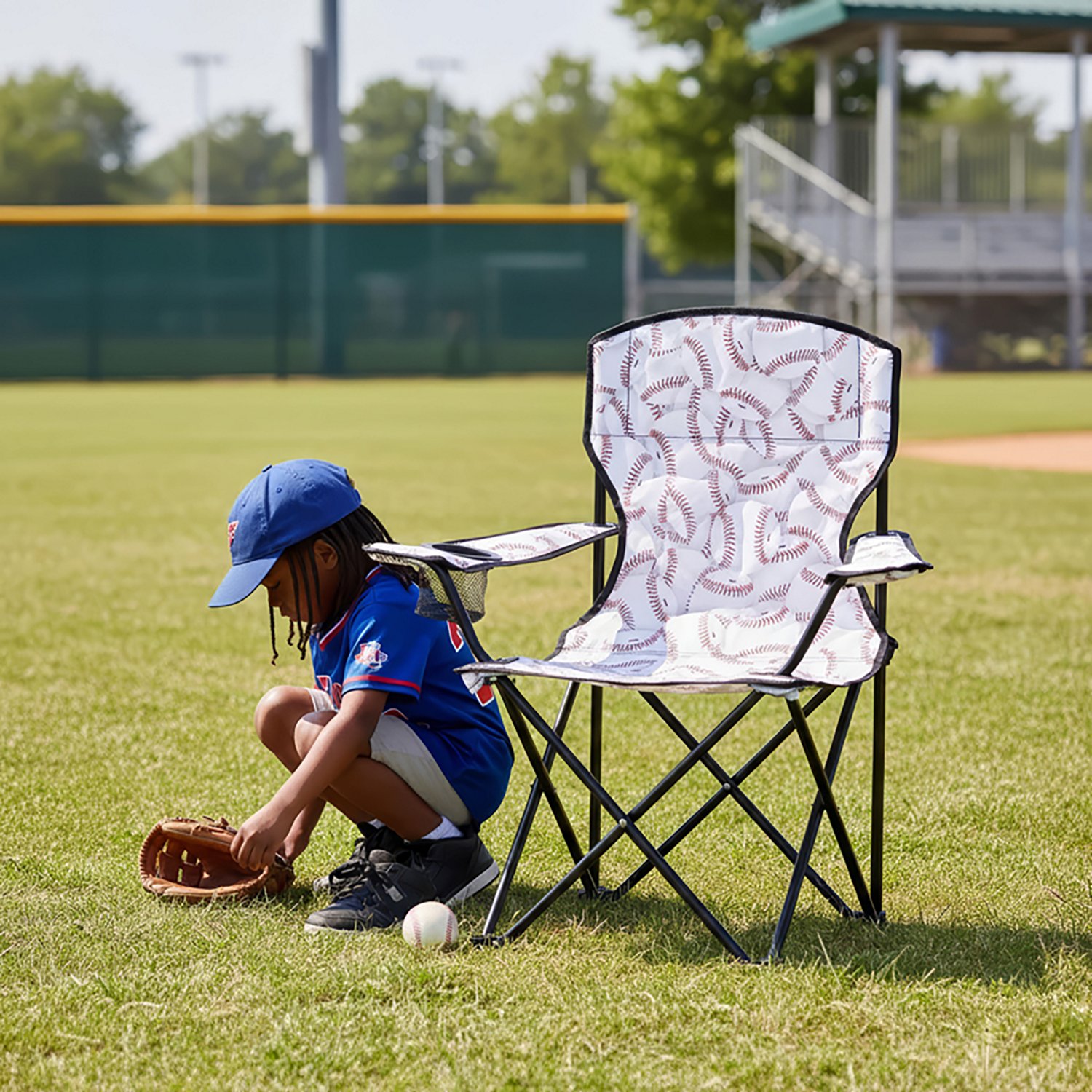 Academy Sports + Outdoors Kids’ Baseball Folding Chair - view number 4