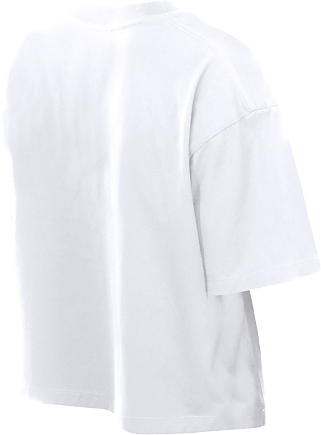 New Era Women's San Antonio Spurs Leisure Short Sleeve Boxy Cropped T-shirt - view number 4