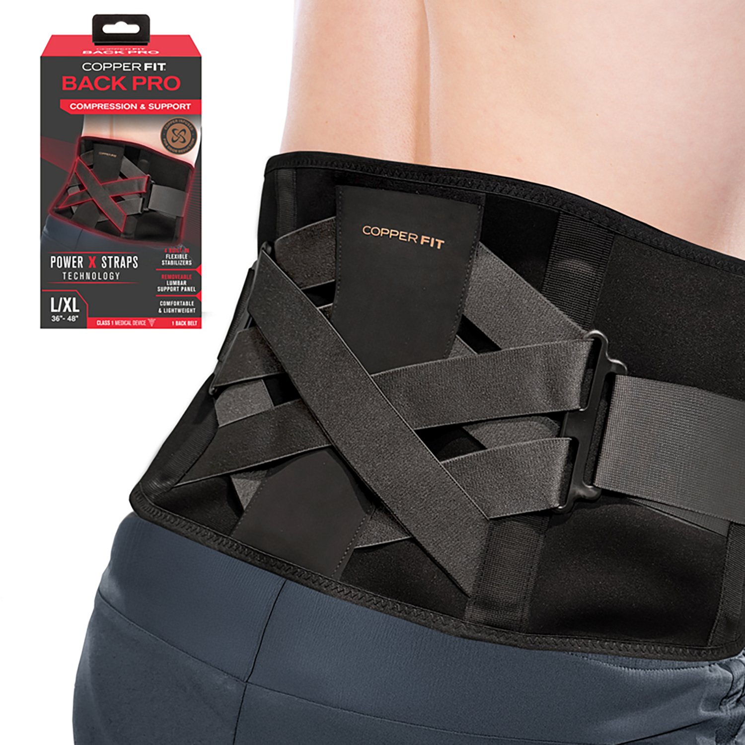 Copper Fit X-Back Waist Back Pro
