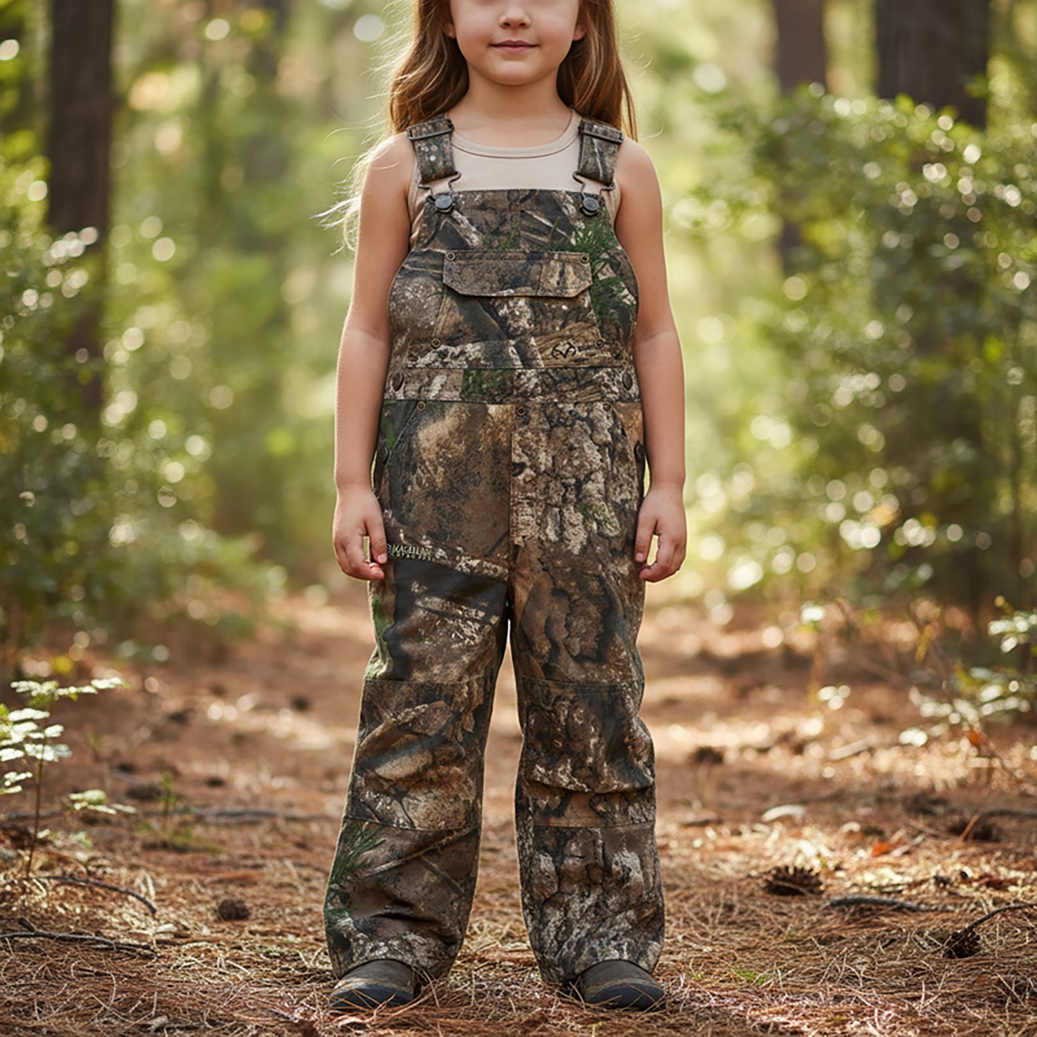 Magellan Outdoors Hunt Gear Toddlers’ Grand Pass Camo Overalls                                                                 - view number 3