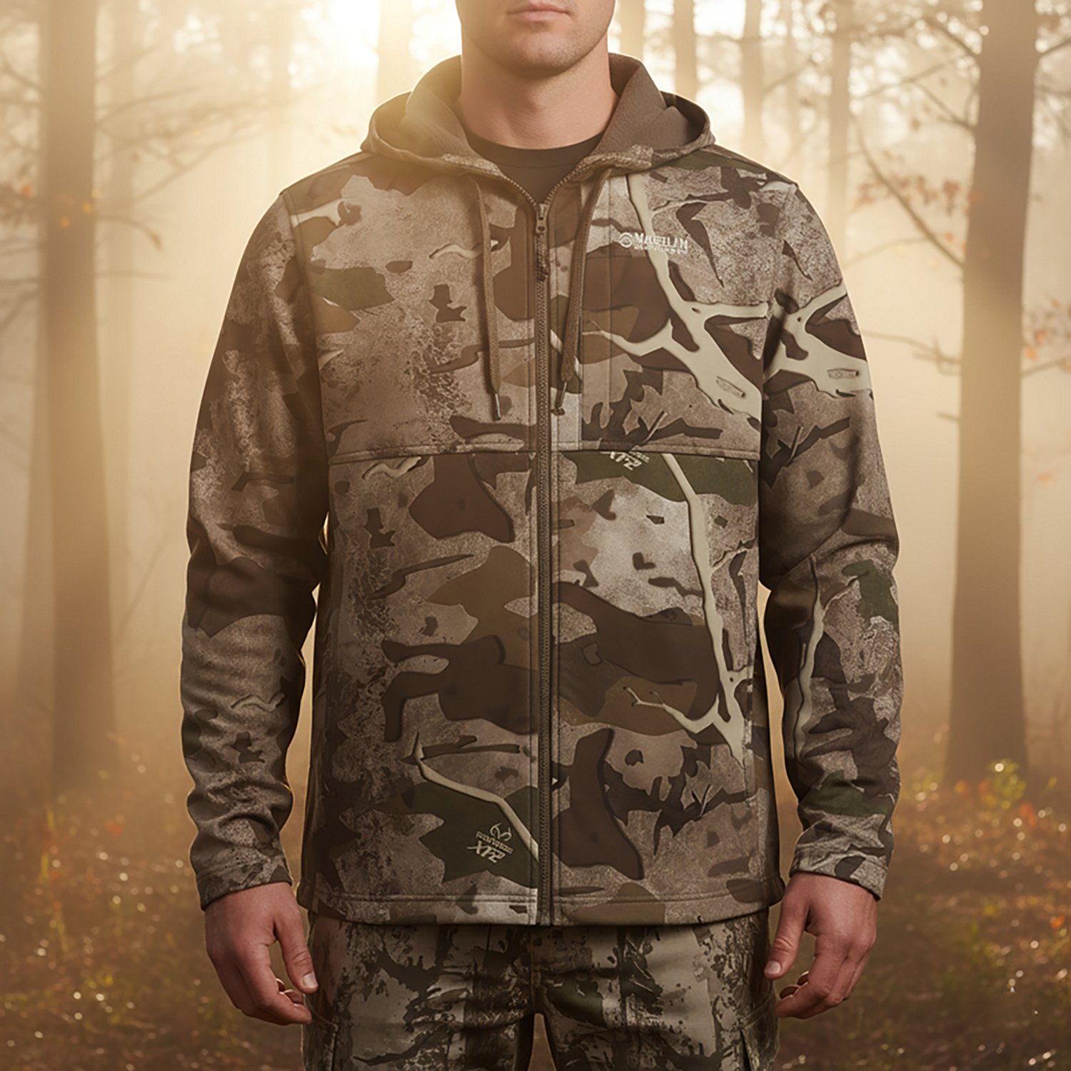 Magellan Outdoors Hunt Gear Men’s Boone Hooded FZ Camo Jacket - view number 3