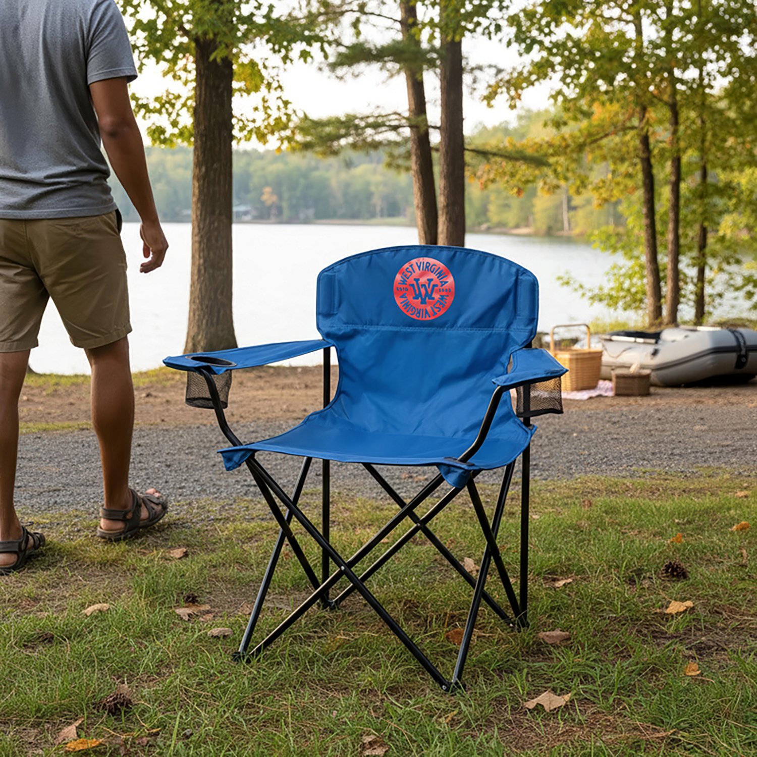 Academy Sports + Outdoors West Virginia Collapsible Chair                                                                        - view number 4