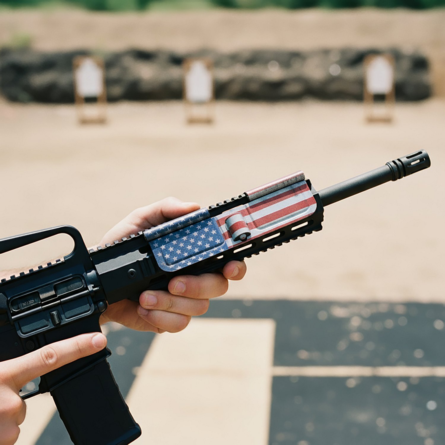 Mission First Tactical American Flag AR15 Ejection Port Dust Cover - view number 7