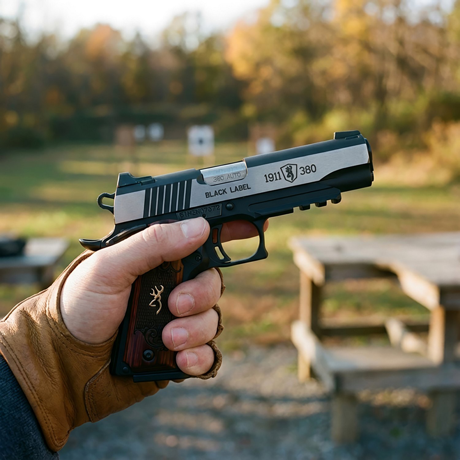 Browning 1911-380 Black Label Medallion Pro Night 380 ACP 4.25 in Centerfire Pistol - view number 3