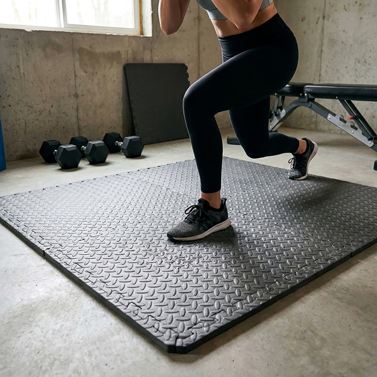 BCG ½” Diamond Plate Fitness Flooring System 6-Pack - view number 4