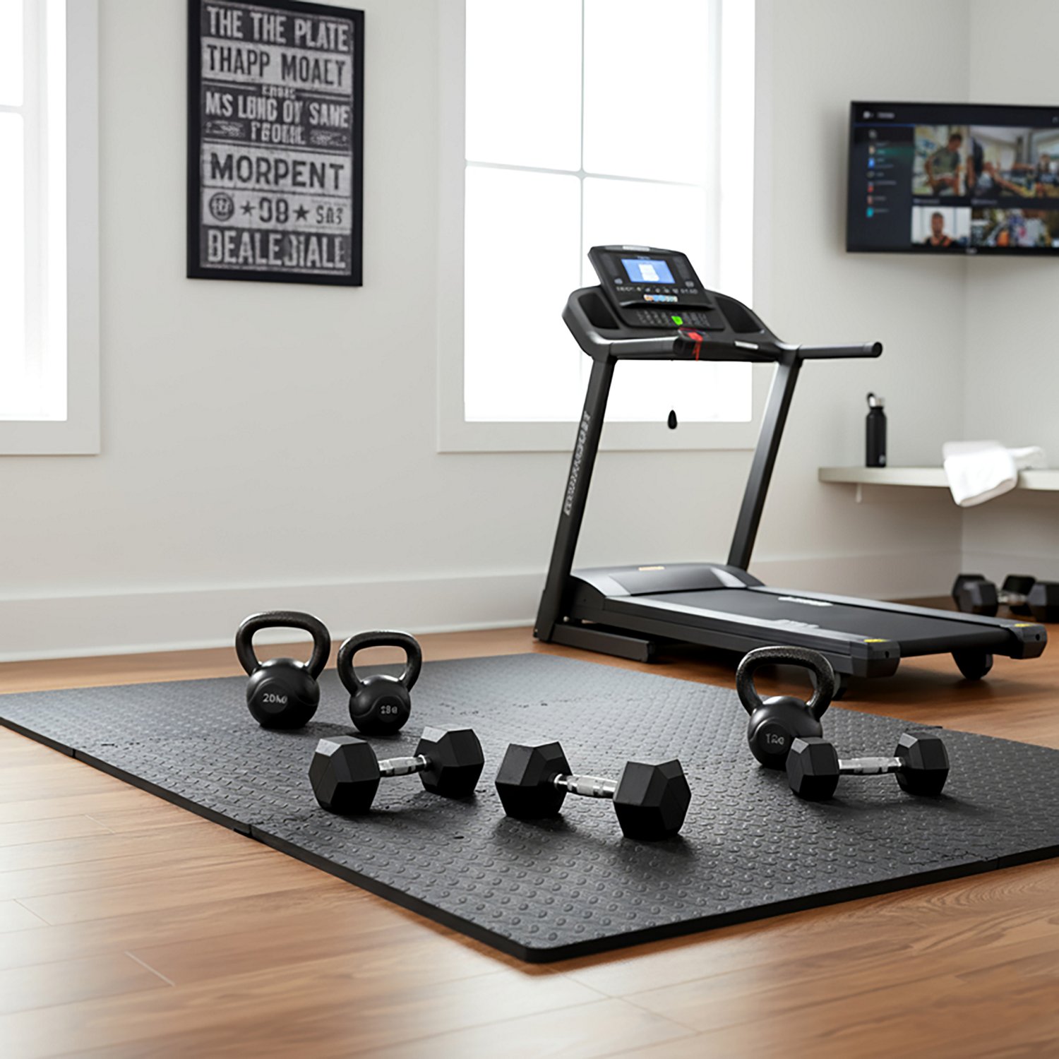 BCG 3/4” Diamond Plate Fitness Flooring System 6-Pack                                                                          - view number 4