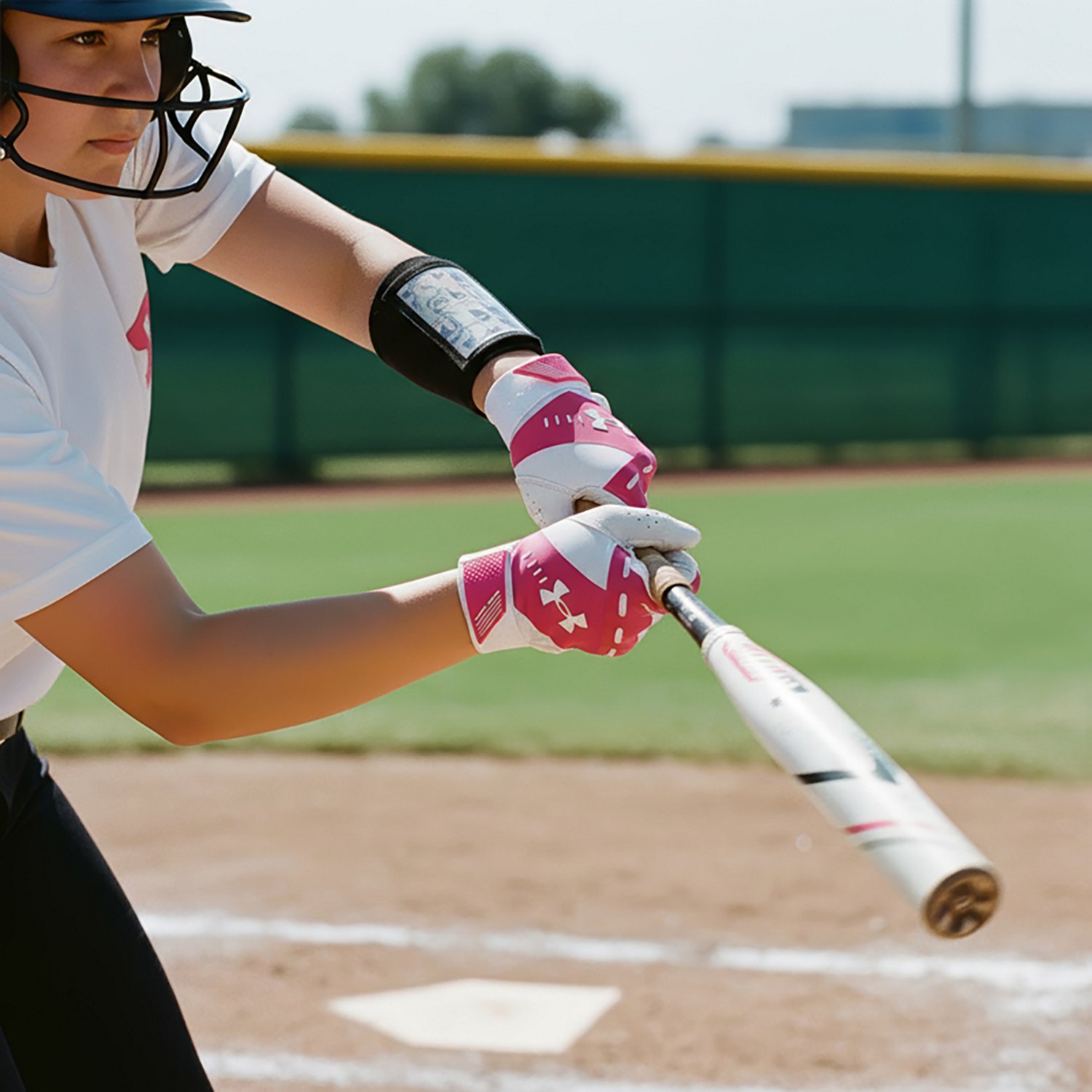 Under Armour Girls’ Radar Softball Batting Gloves                                                                              - view number 3